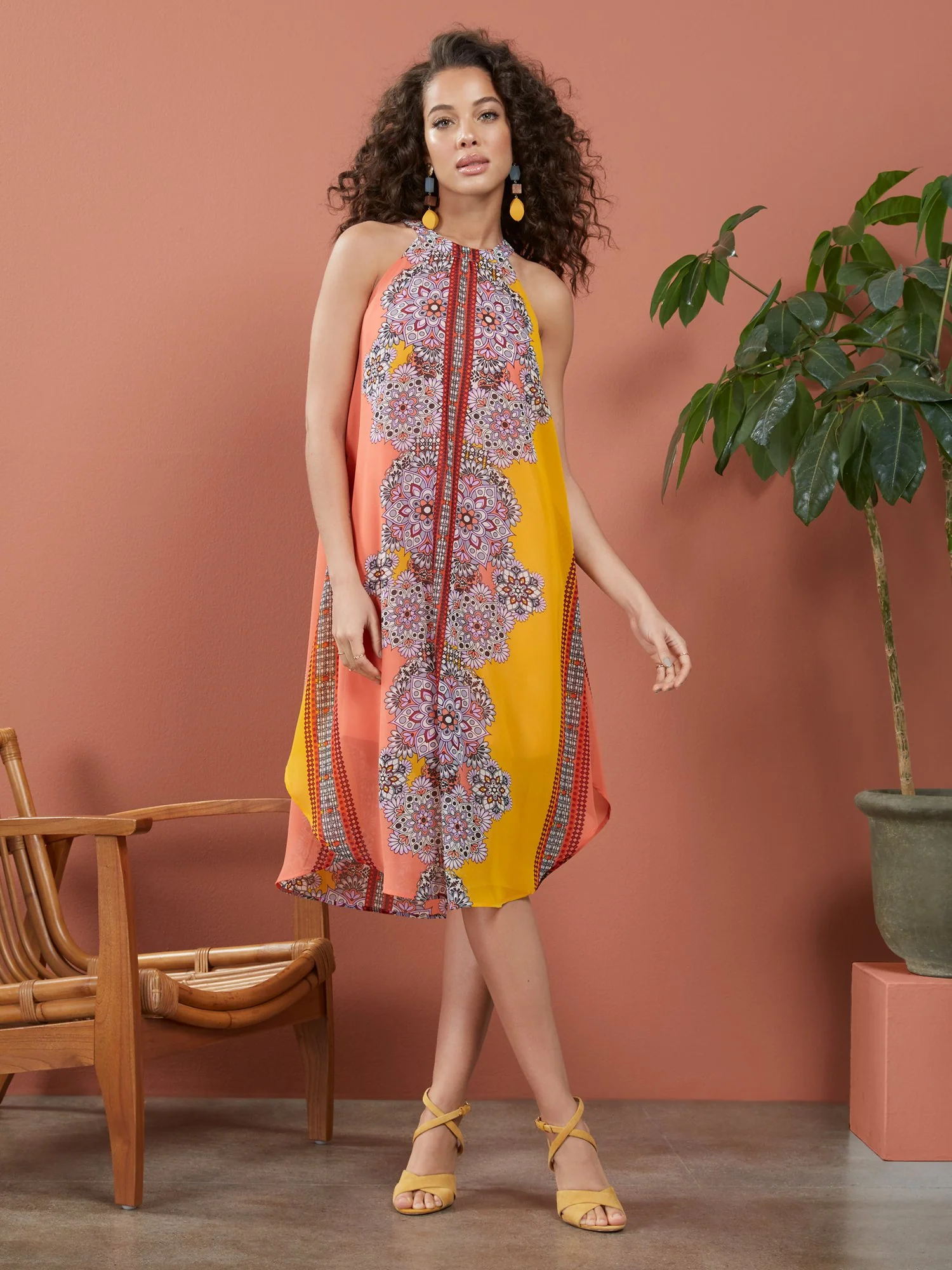 Floral-Print Halter Maxi Dress - Image 4
