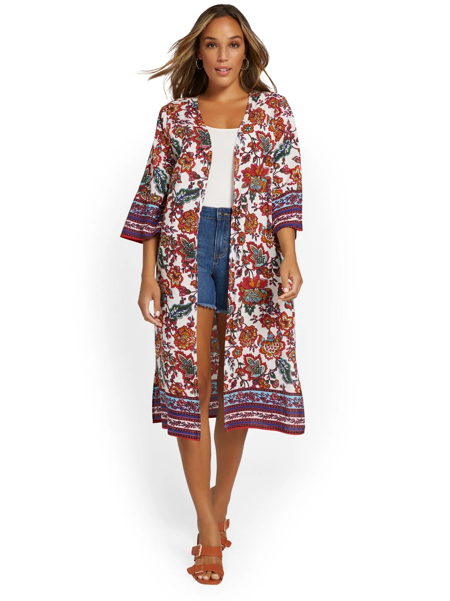 Floral-Print Kimono - Image 2