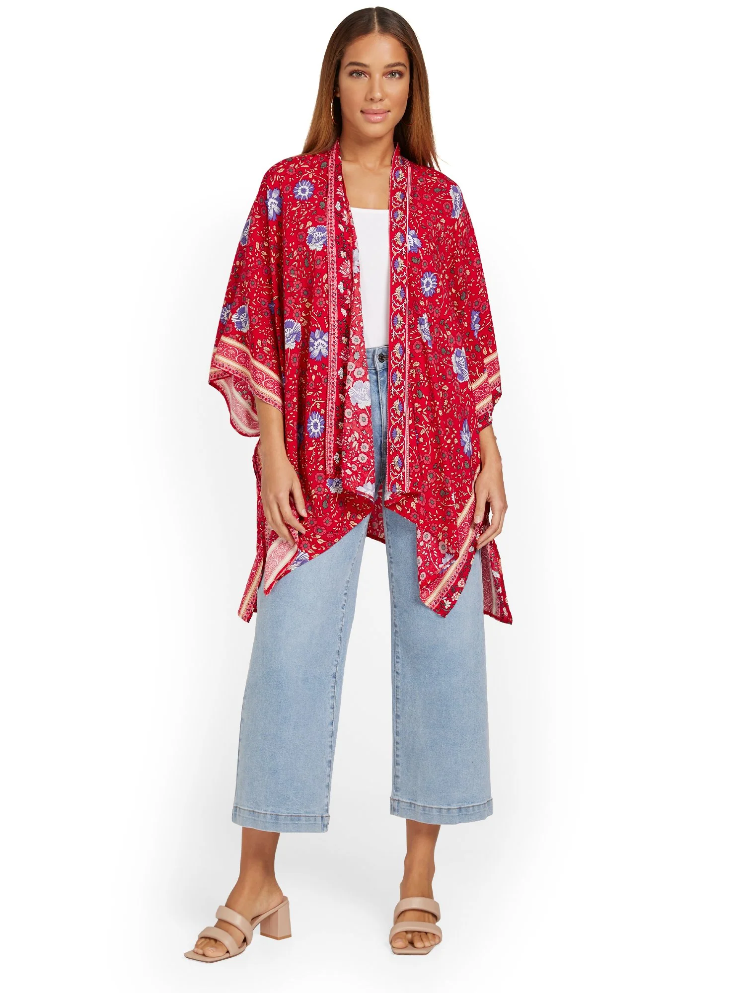 Justin Taylor Floral-Print Kimono - Brands We Love - Image 2