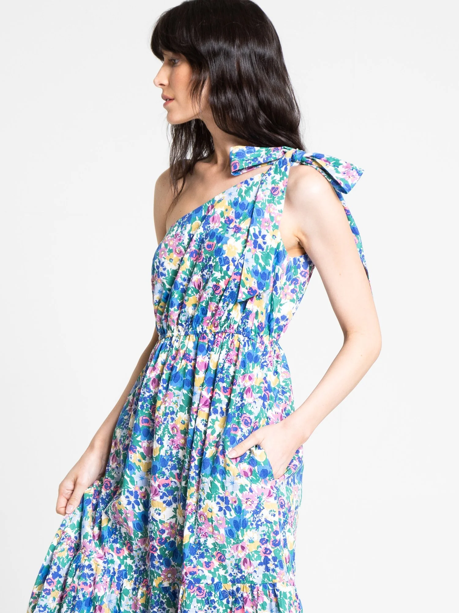 Floral-Print One-Shoulder Maxi Dress - Lena - Image 3