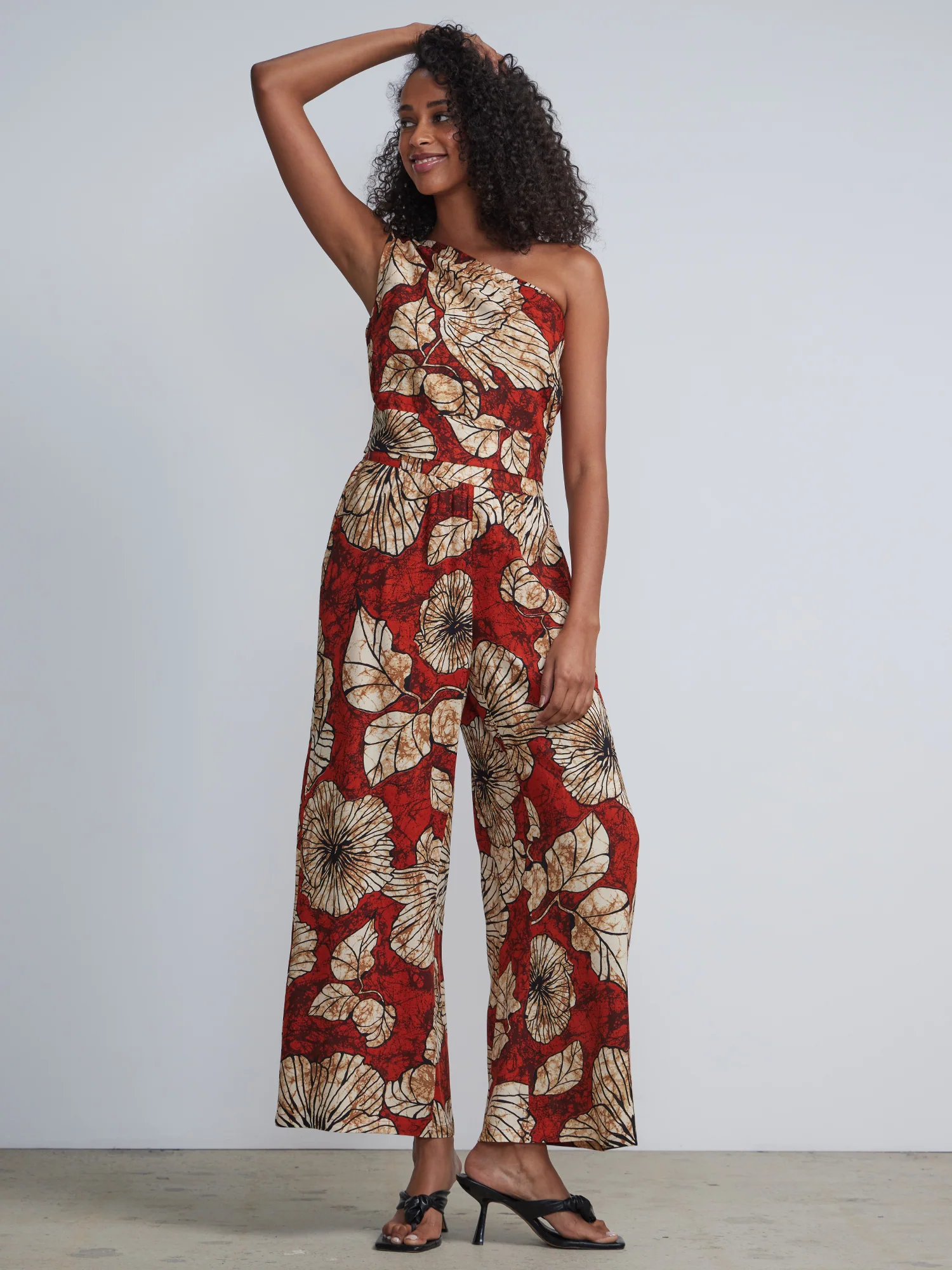 Floral-Print One-Shoulder Top - Image 4