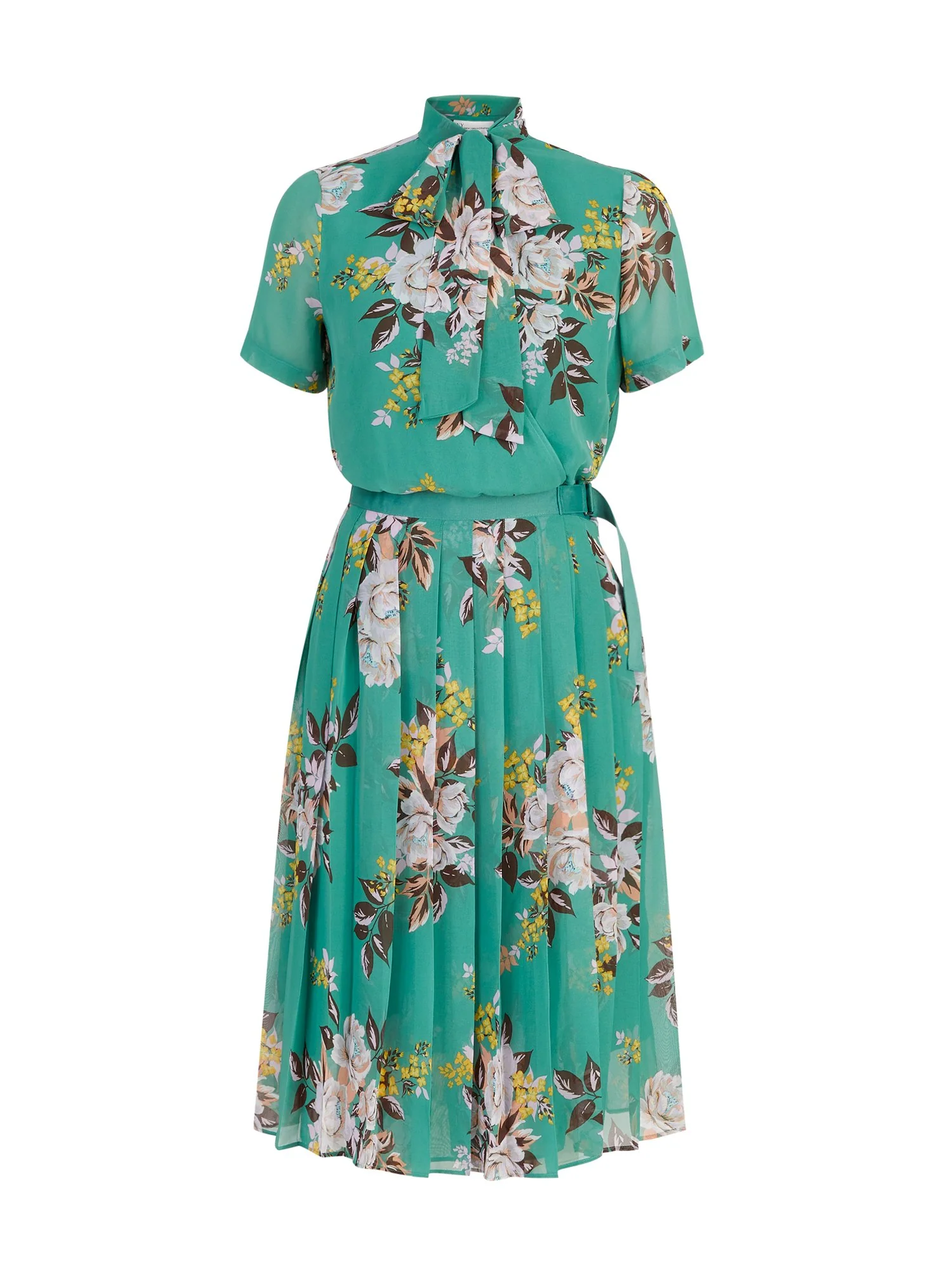Floral-Print Pleated Bow-Front Dress - The NY&C Legacy Collection - Image 2