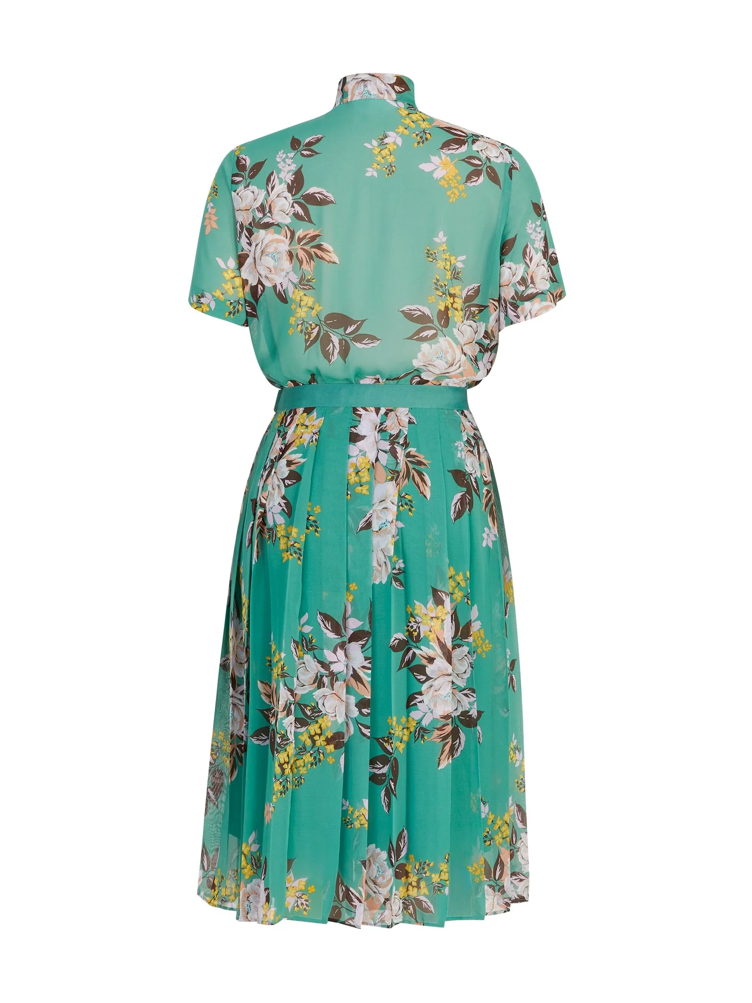 Floral-Print Pleated Bow-Front Dress - The NY&C Legacy Collection - Image 3