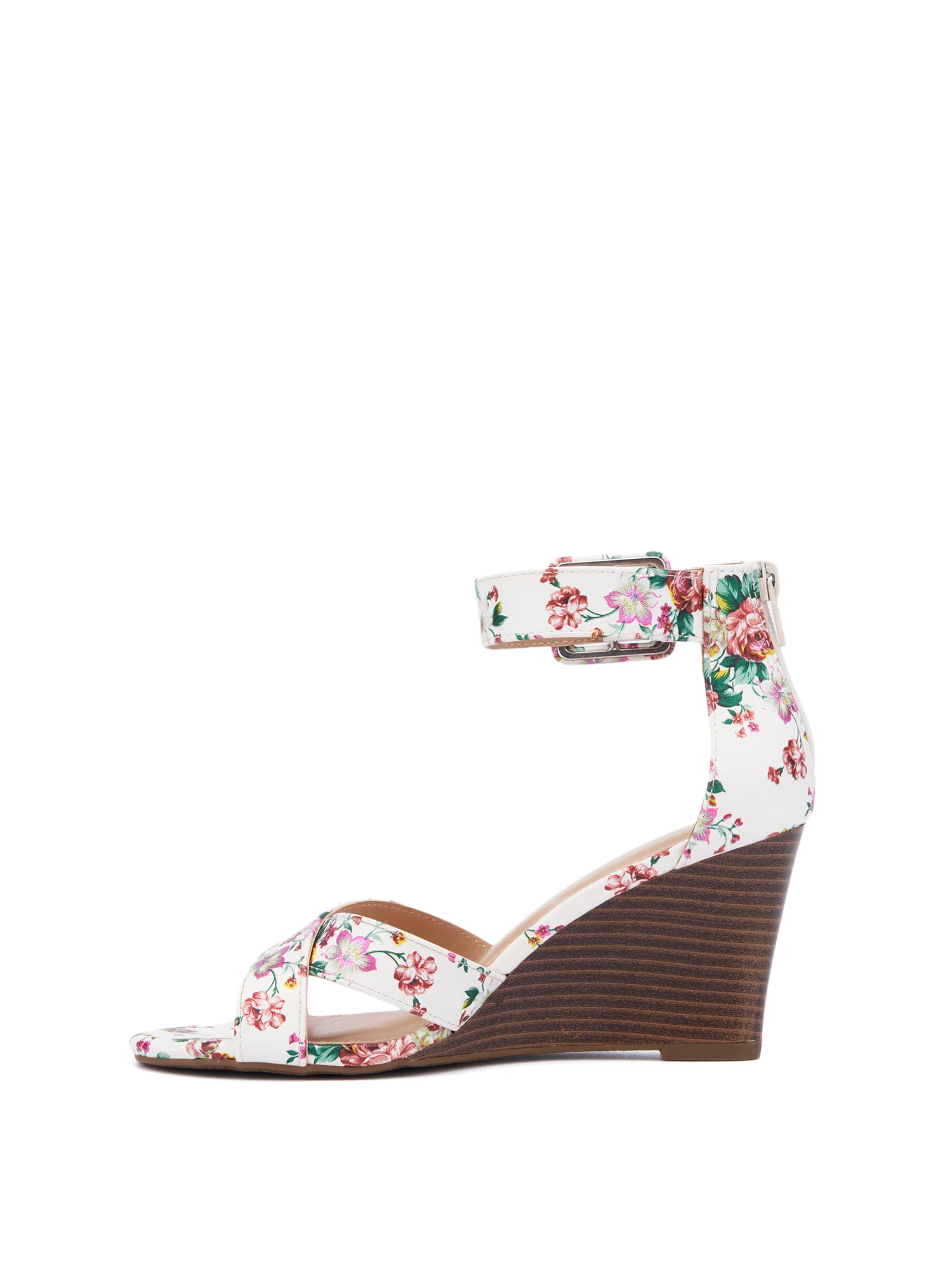 Floral-Print Strappy Wedge - Image 3