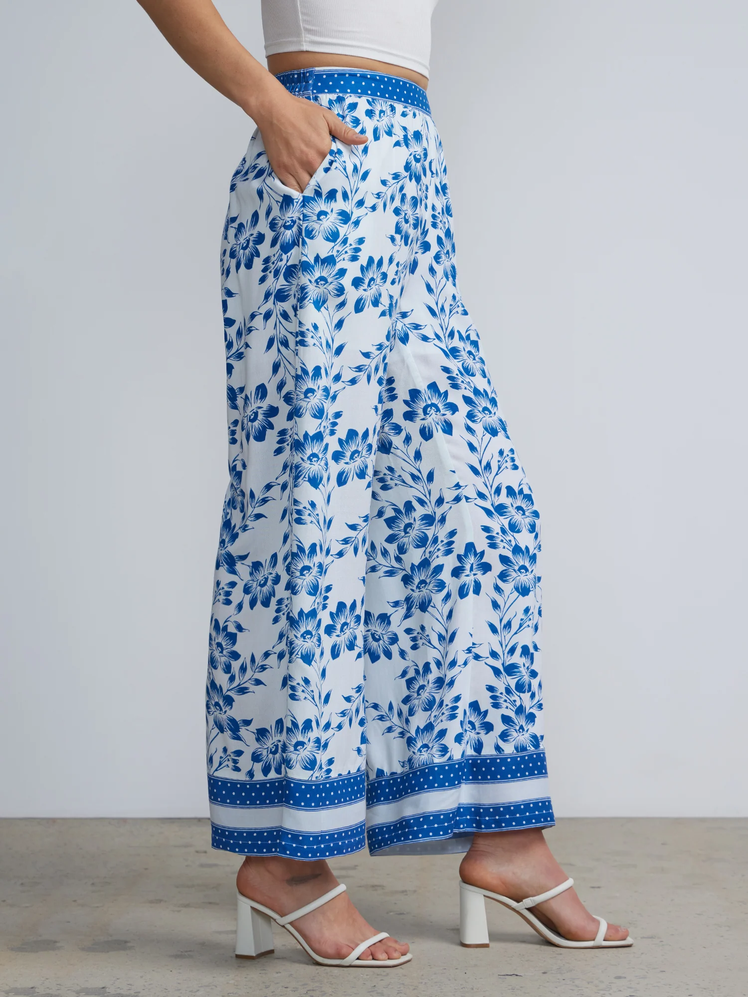 Floral-Print Wide-Leg Pant - Image 2