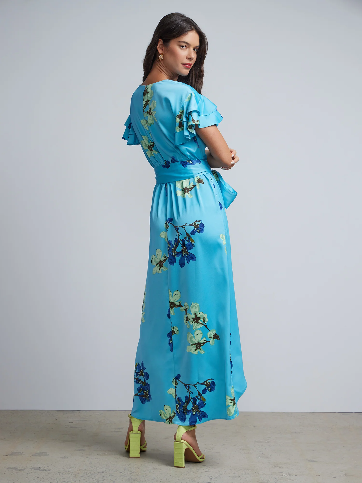 Floral-Print Wrap Dress - Image 3