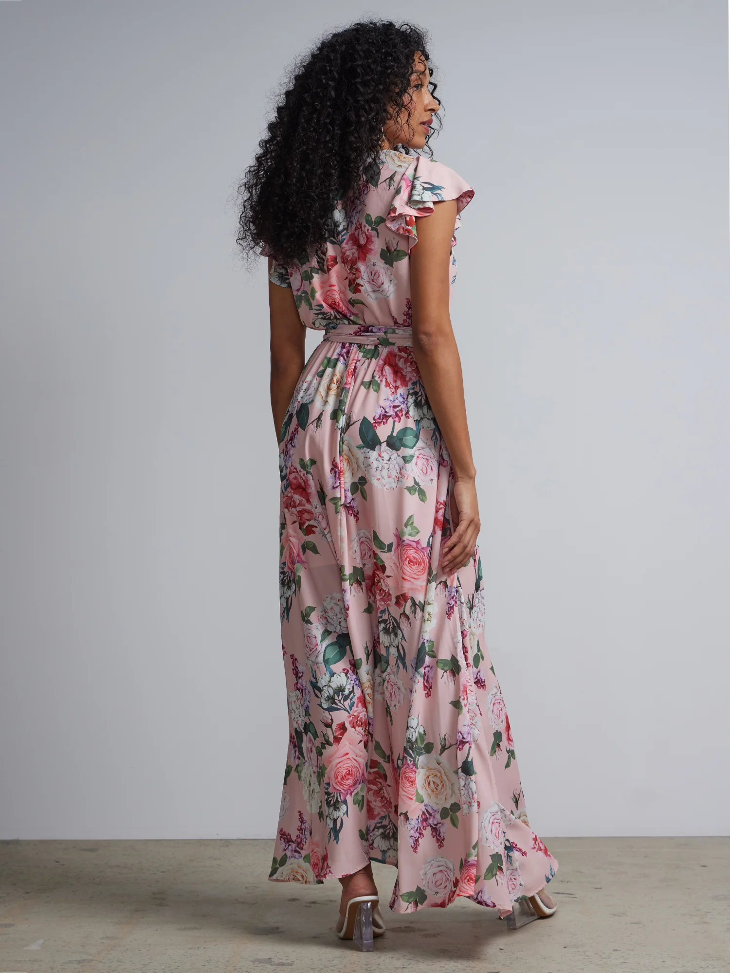 Floral-Print Wrap Maxi Dress - Image 3
