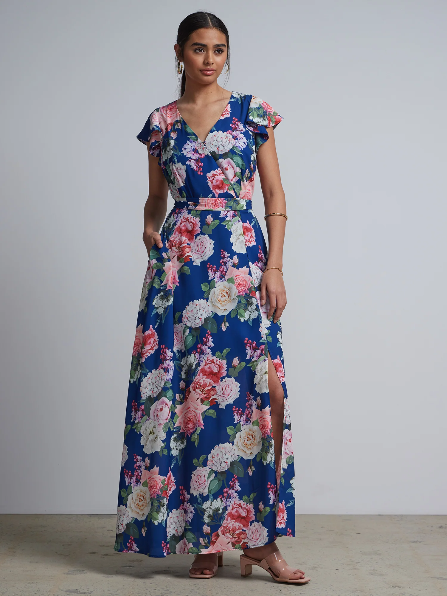 Floral-Print Wrap Maxi Dress - Image 6