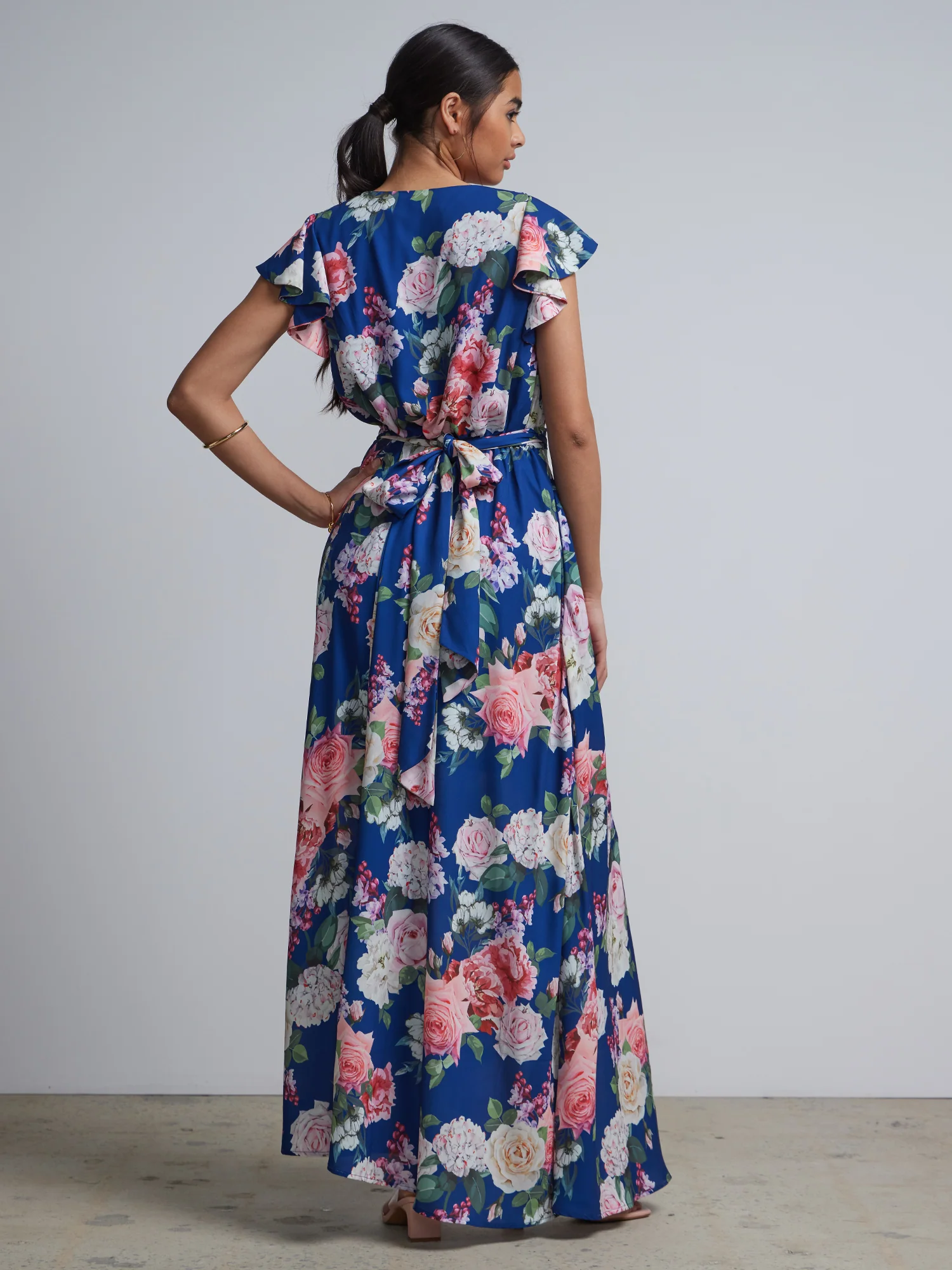 Floral-Print Wrap Maxi Dress - Image 8