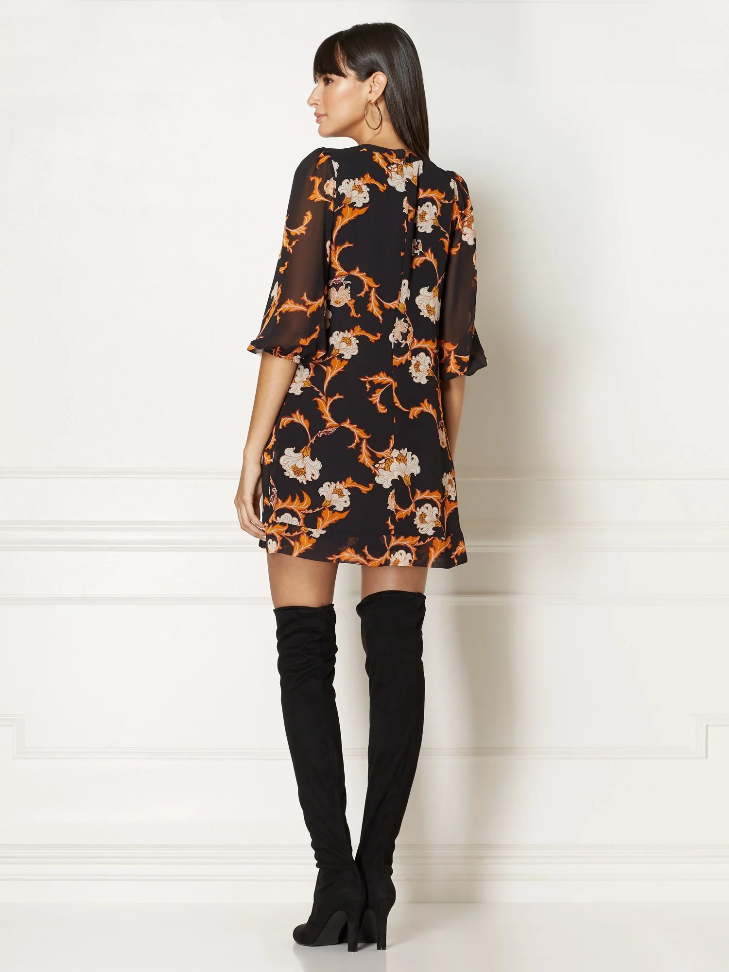 Floral Sabrina Dress - Eva Mendes Collection - Image 3