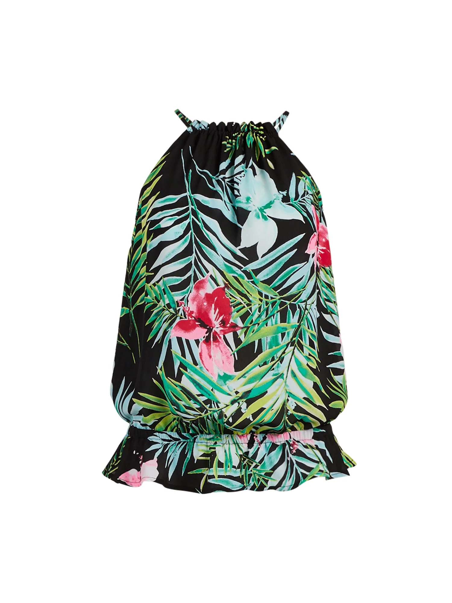 Floral Shirred Halter Top - 7th Avenue - Image 2