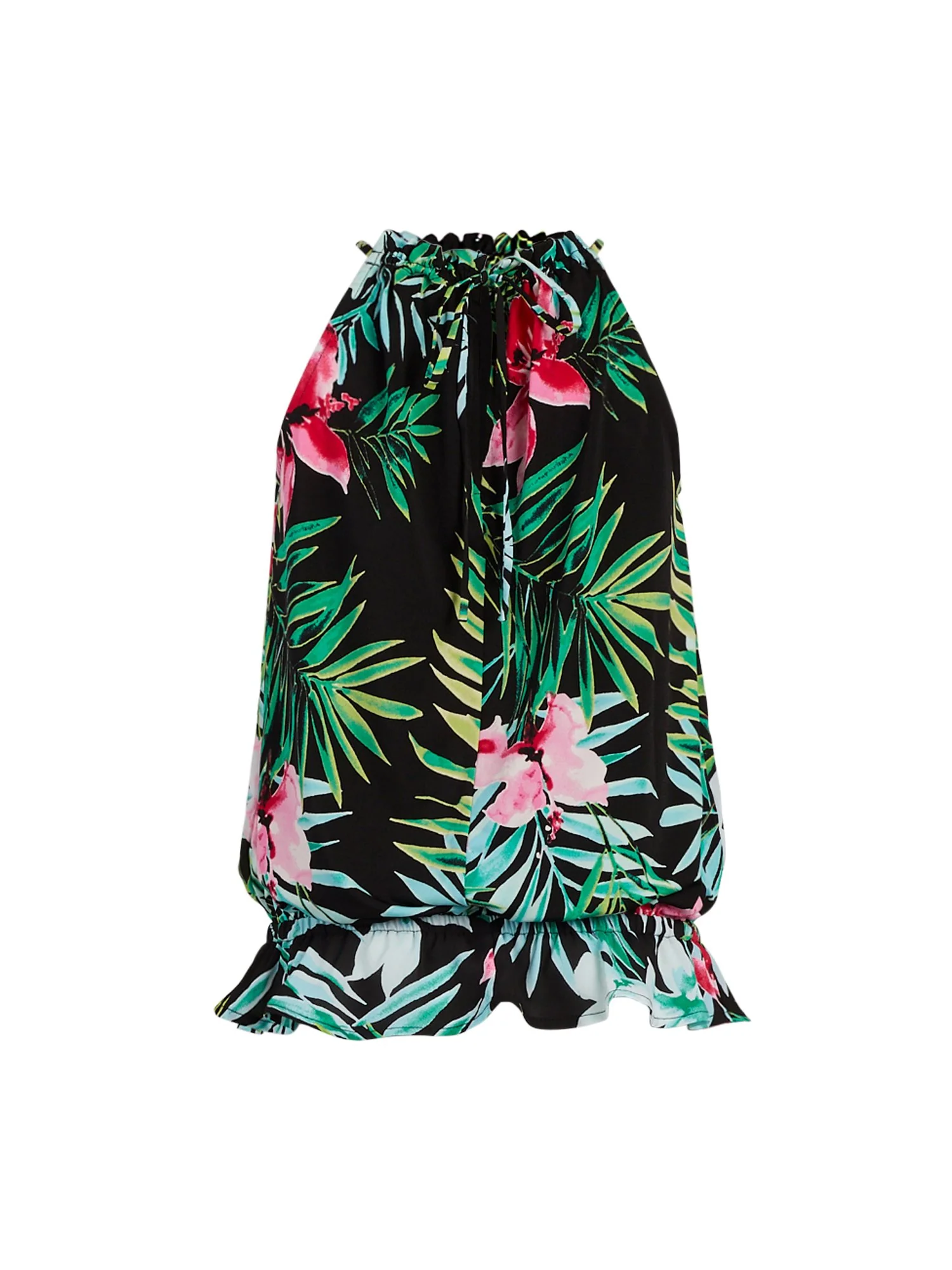 Floral Shirred Halter Top - 7th Avenue - Image 3