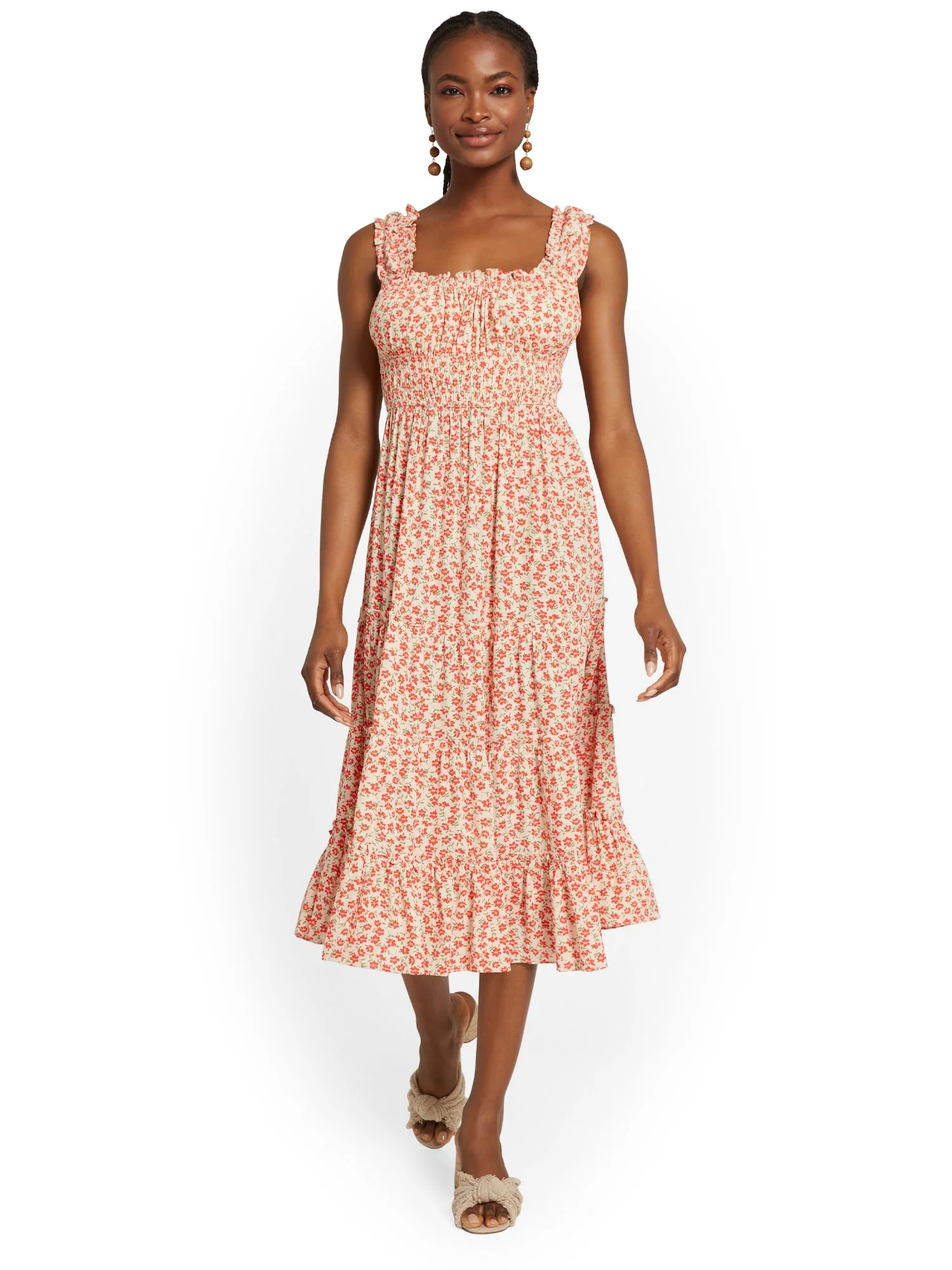 In The Beginning Floral Smock-Waist Dress - Brands We Love - Image 2