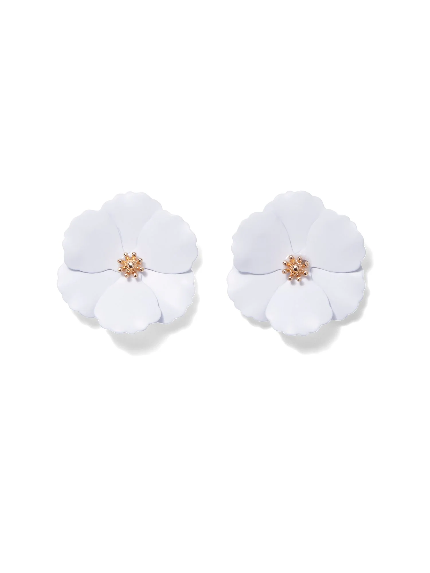 Floral Stud Earrings - Image 3