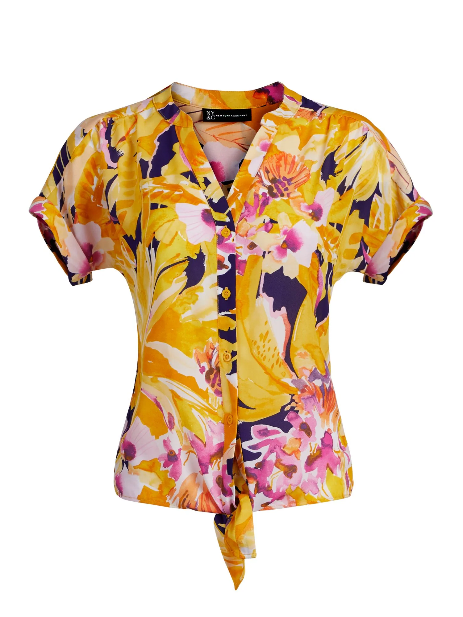 Floral Tie-Front Shirt - Image 5
