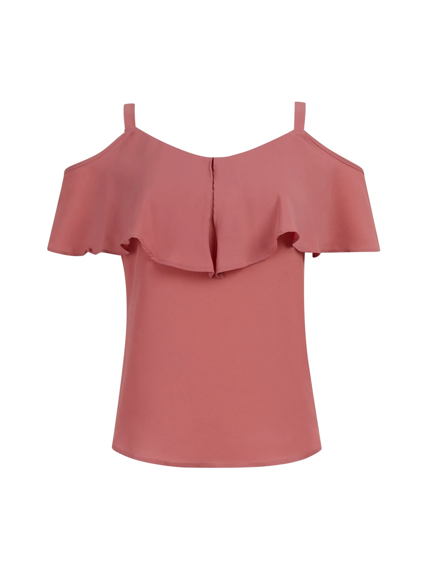 Flounced Cold-Shoulder Top - Image 15