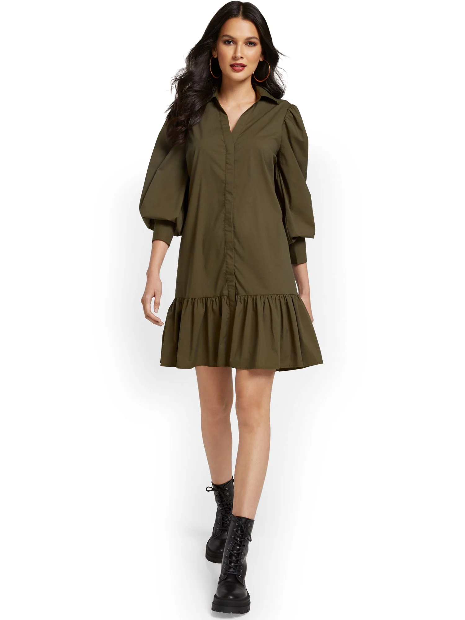 Flounced Shirtdress - Image 2