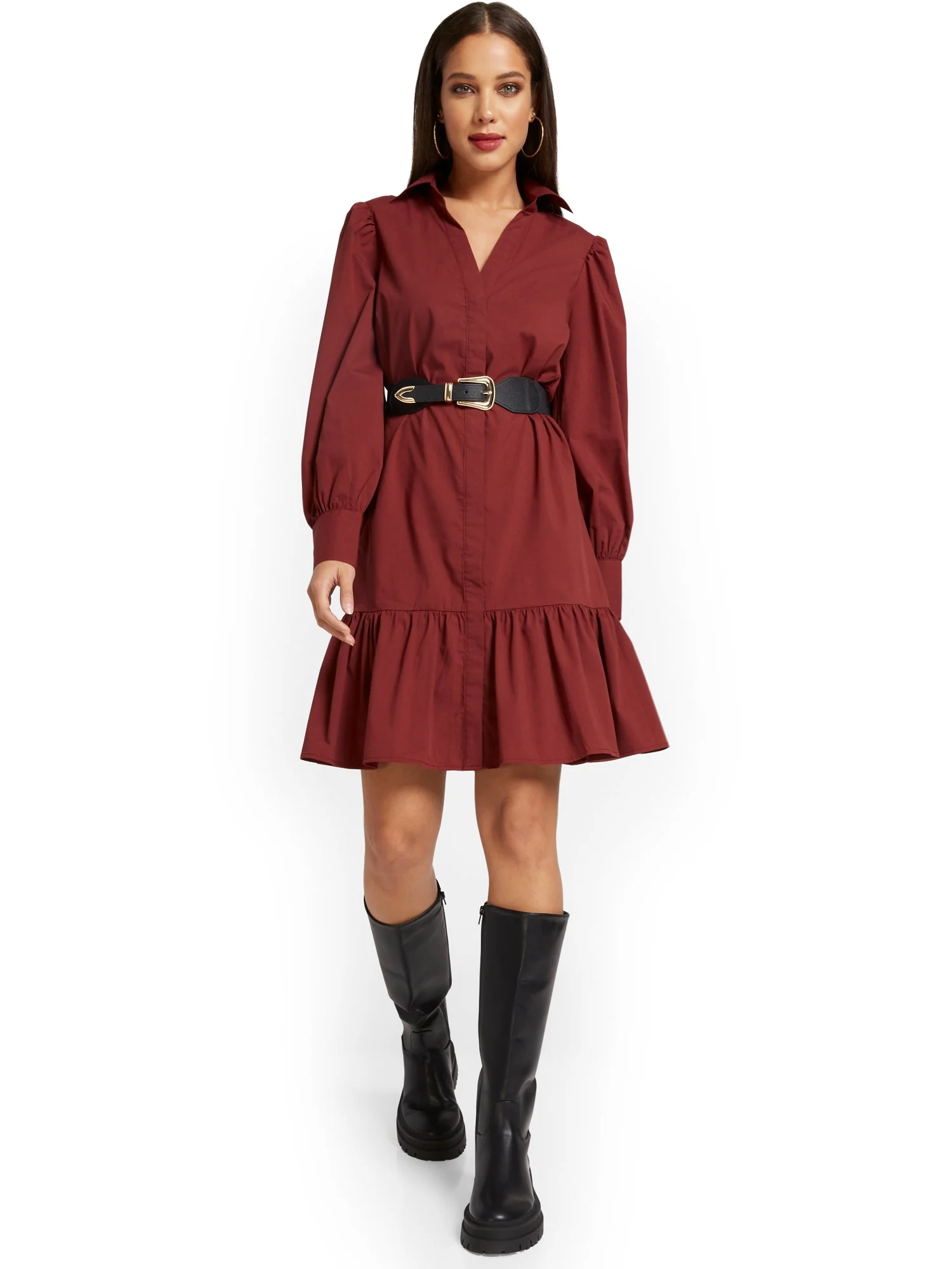 Flounced Shirtdress - Image 6