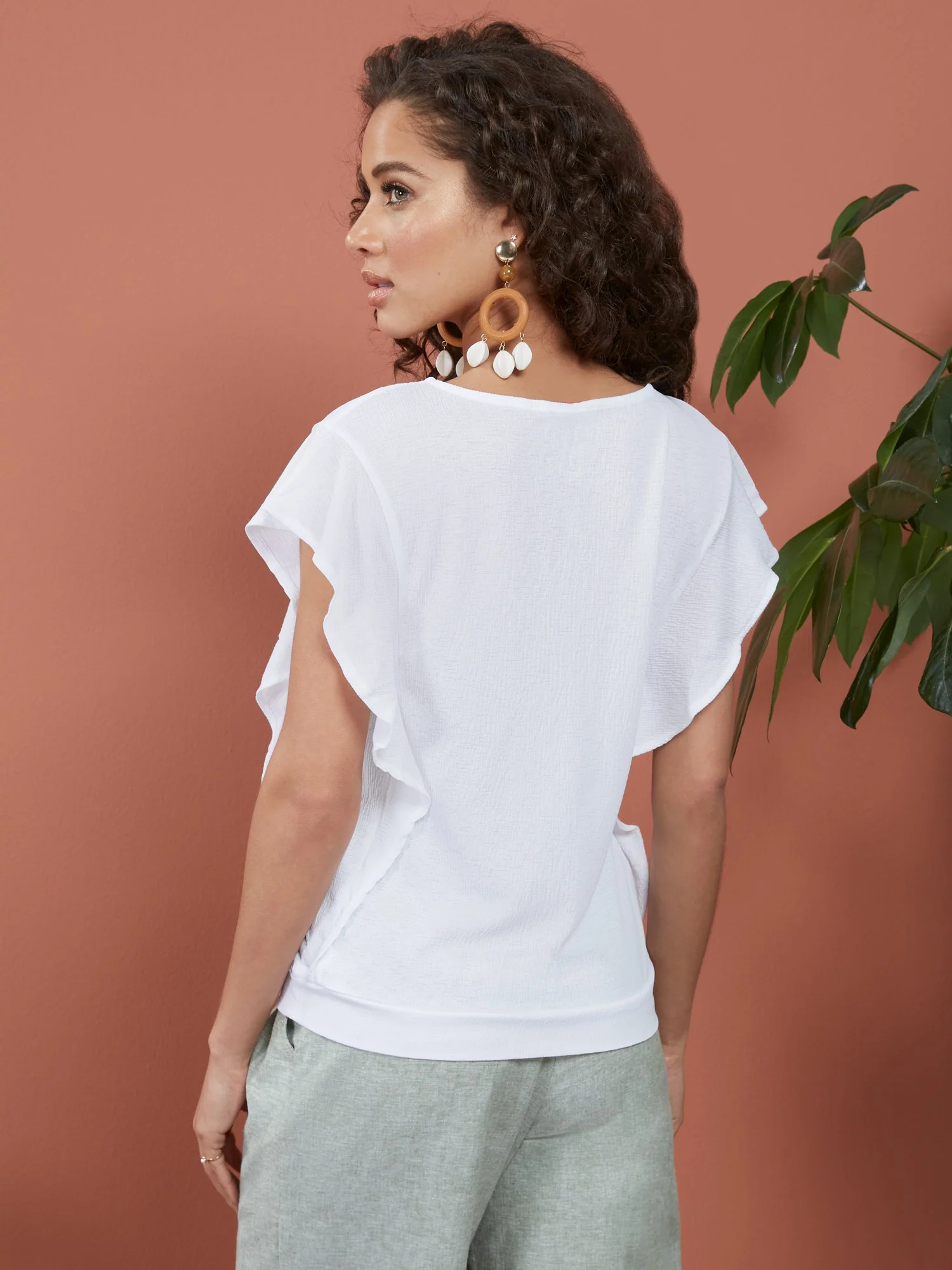 Flounced Wrap Top - Image 3