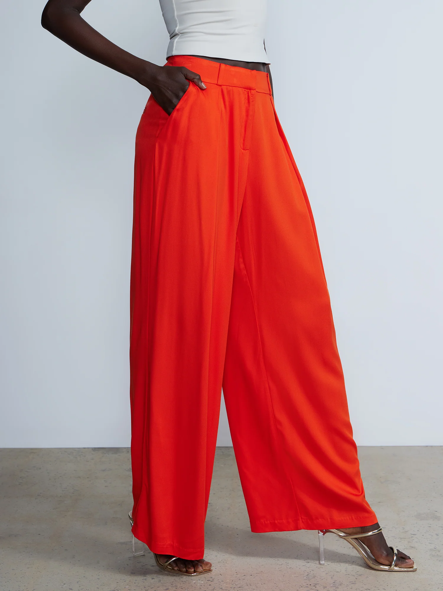 Flowy Wide Leg Pants - Image 2