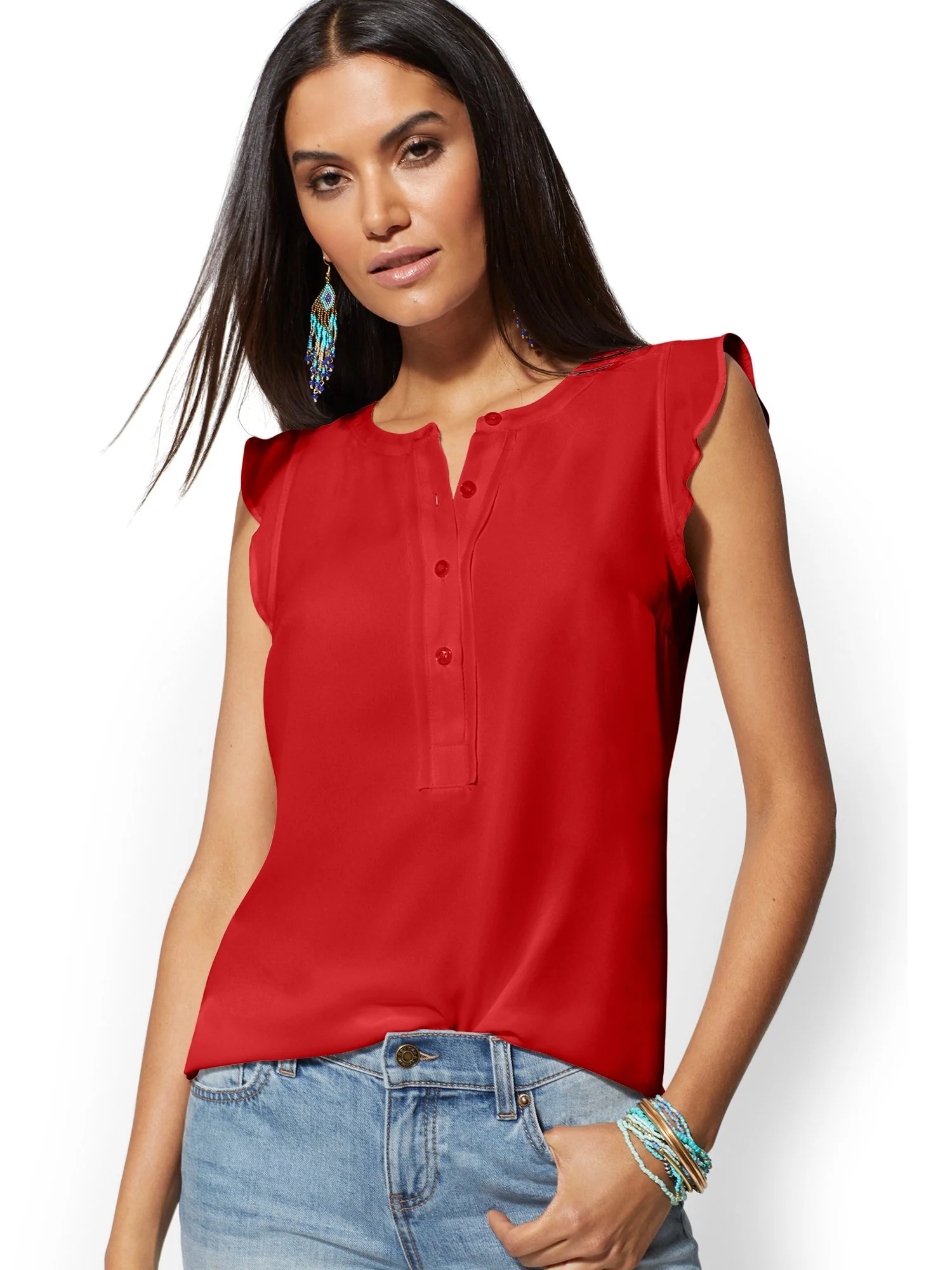 Flutter-Sleeve Blouse - Image 15