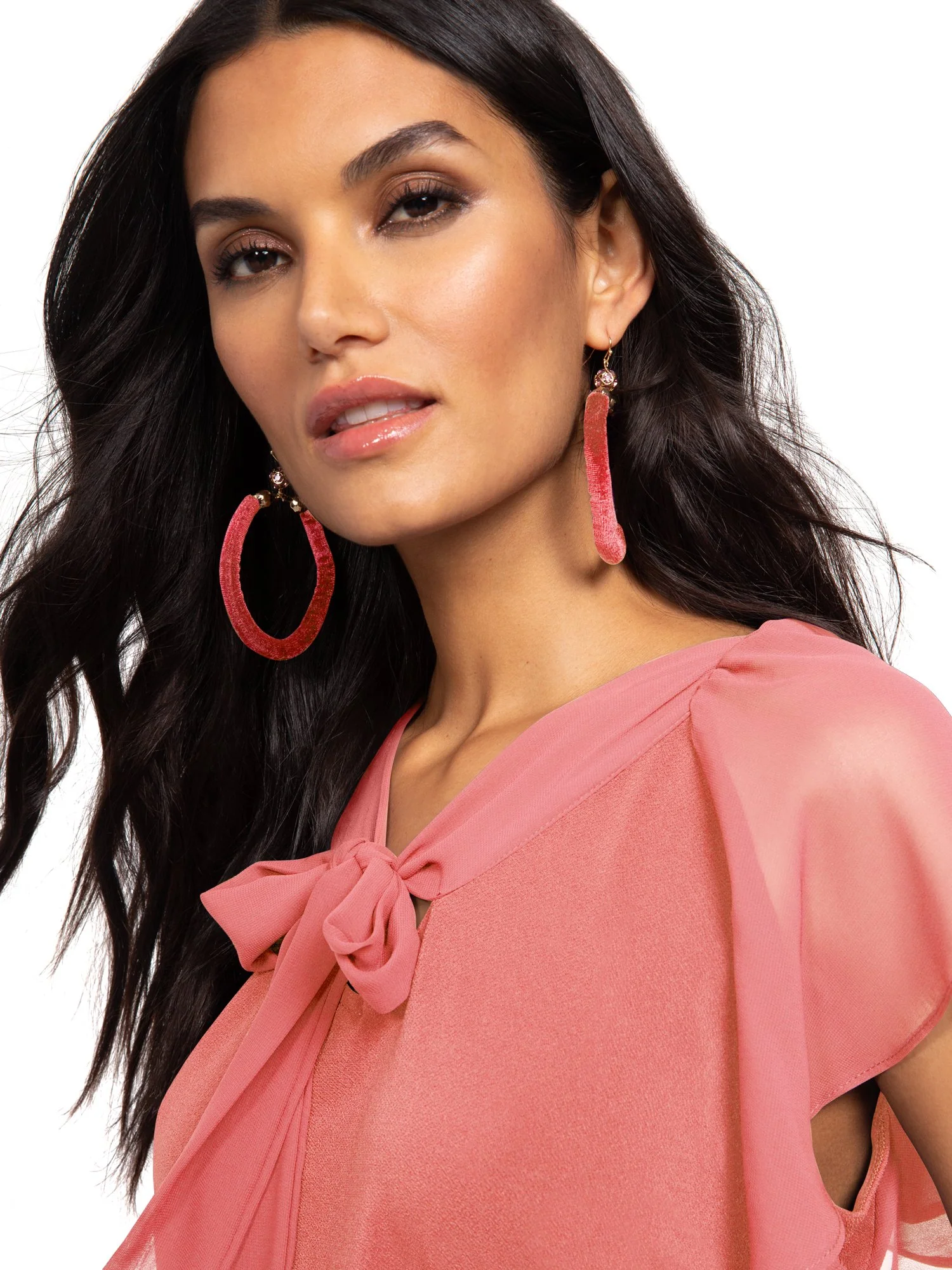 Flutter-Sleeve Tie-Front Top - 7th Avenue - Image 13