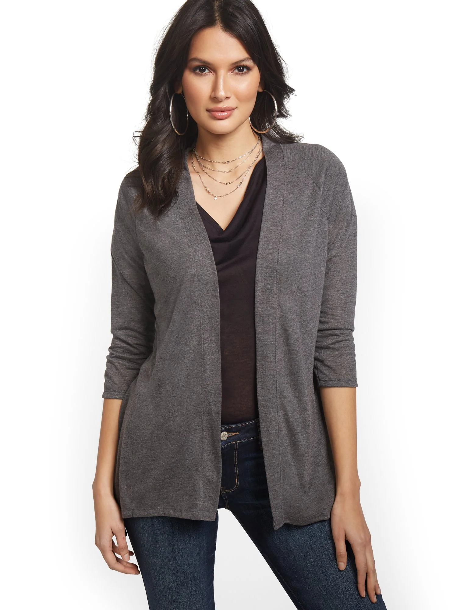 Flyaway Open Cardigan - Sweet Pea - Image 4