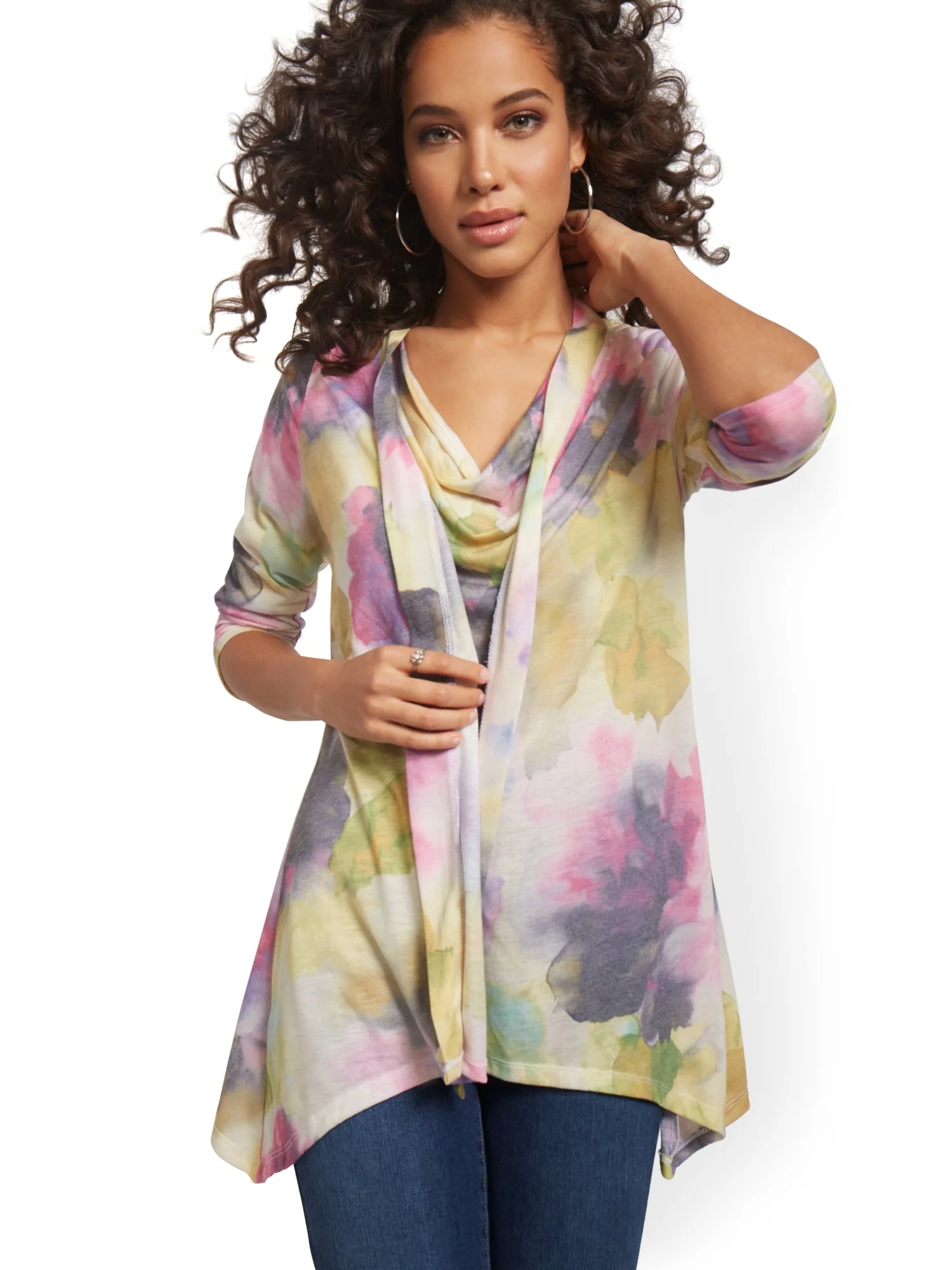 Flyaway Open Cardigan - Sweet Pea - Image 7