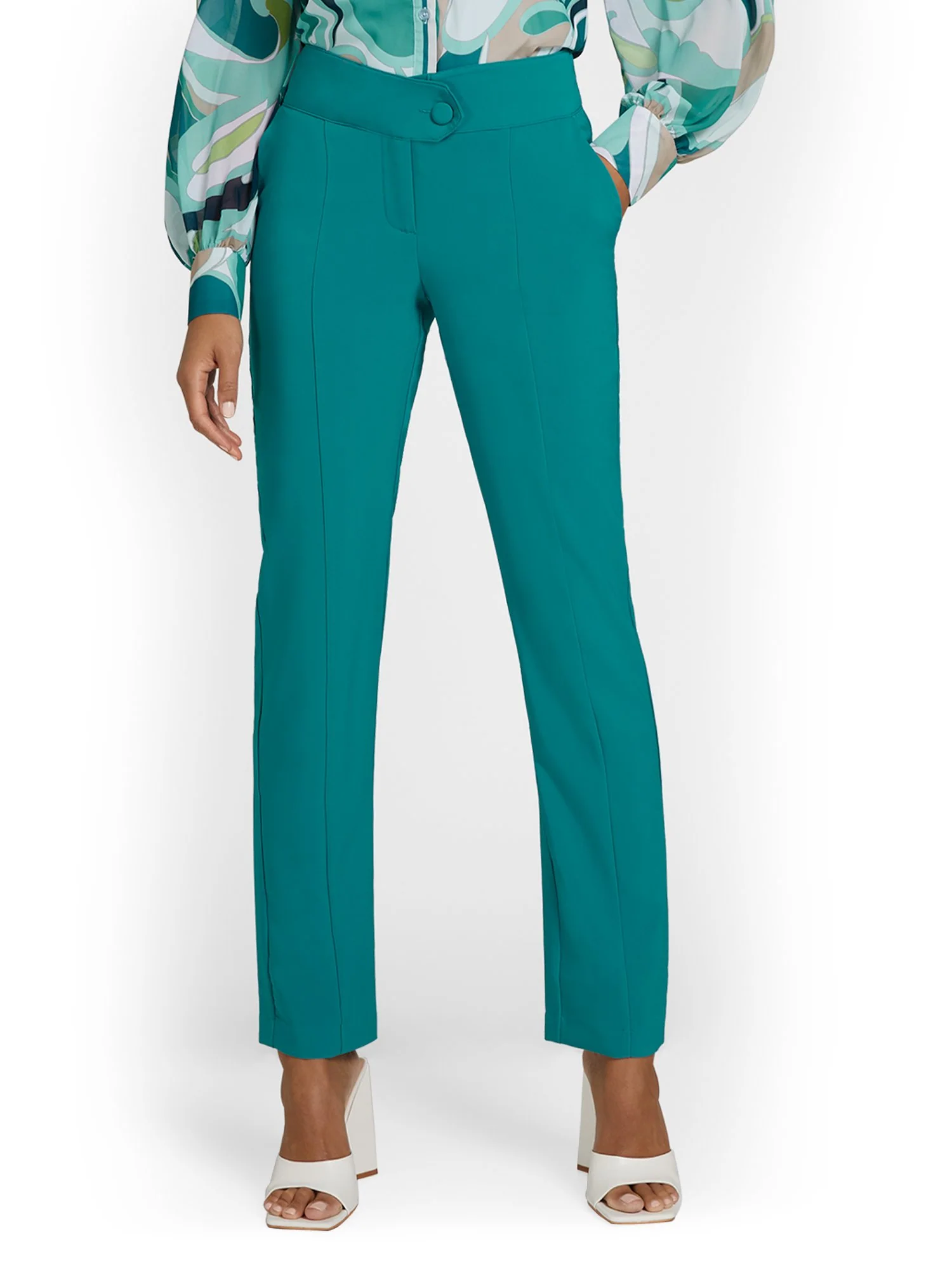 Fold-Over Slim-Leg Pant - Image 7