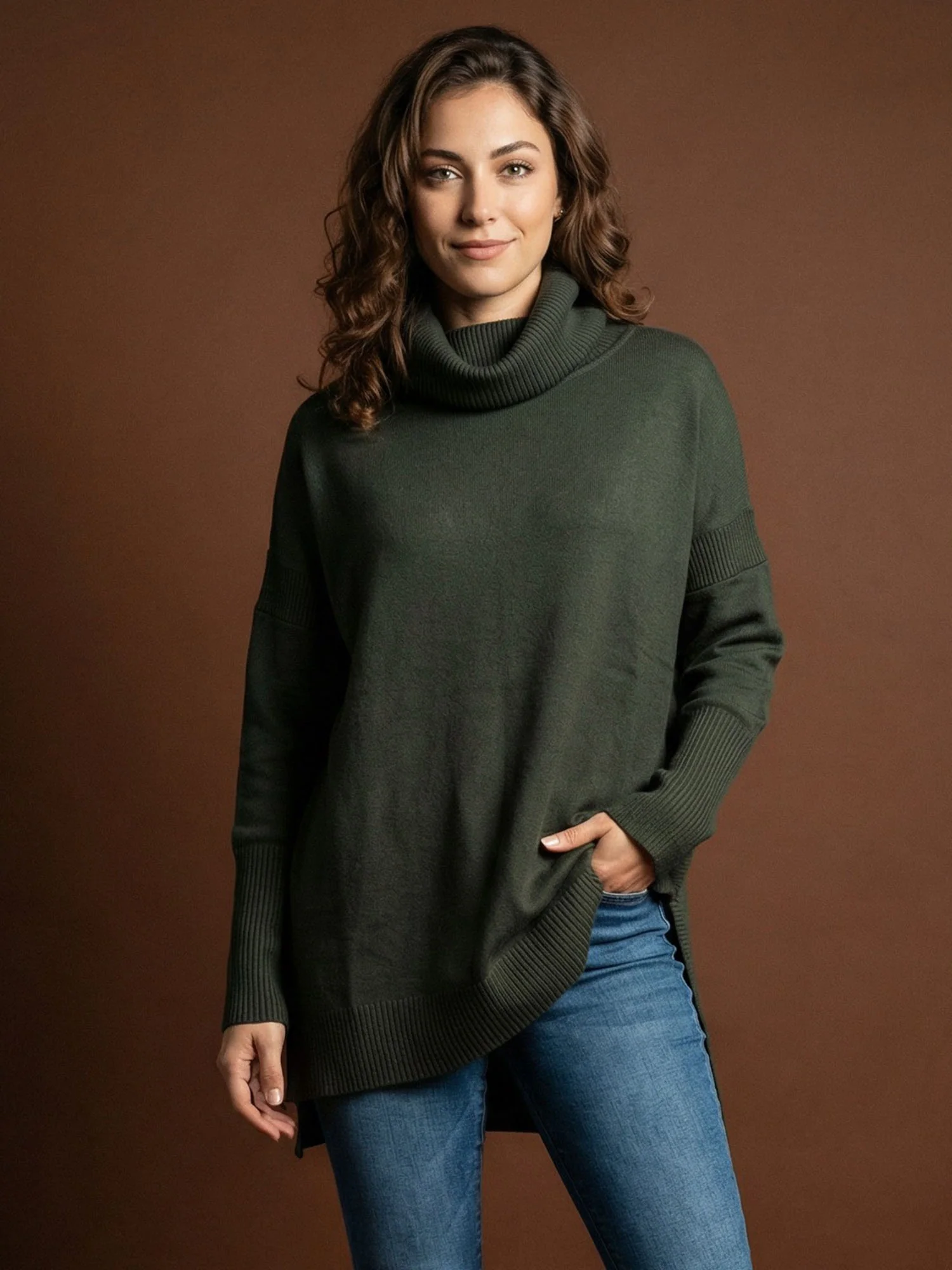 Ribbed Turtleneck Sweater - Image 6