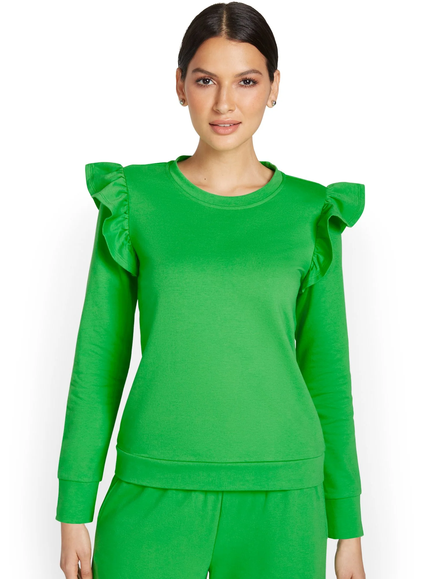 French Terry Ruffle Pullover - Image 2