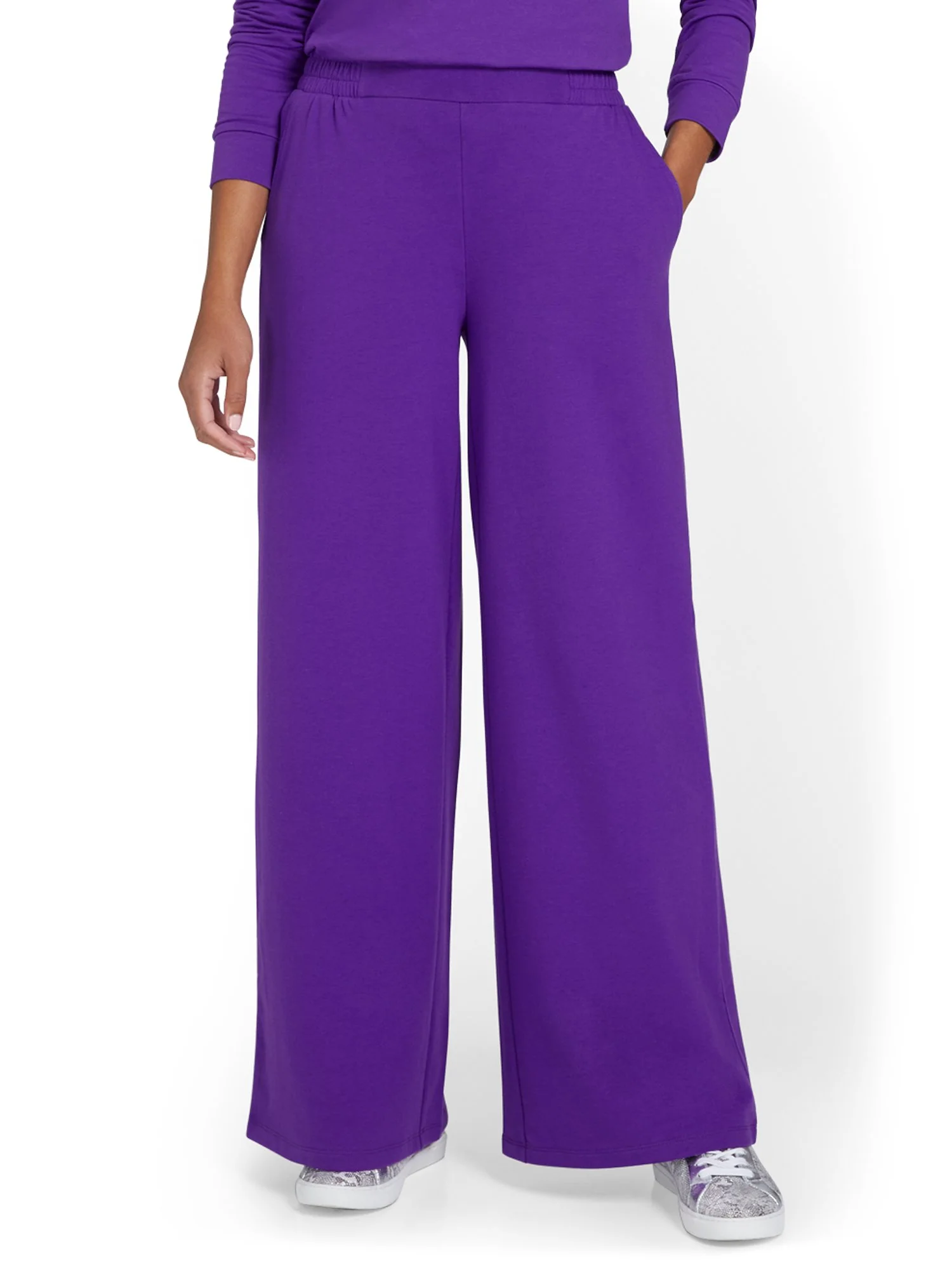 French Terry Wide-Leg Pant - Image 7