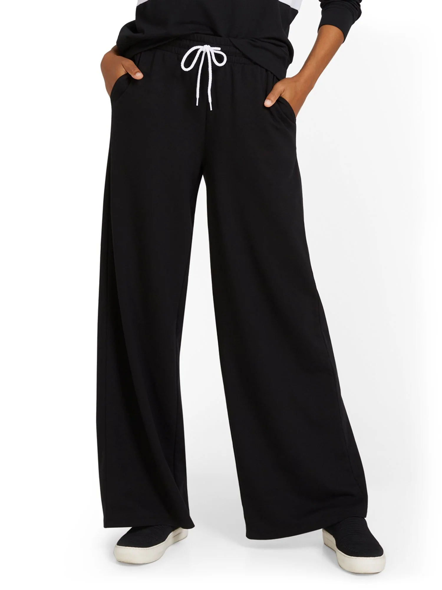 French Terry Wide-Leg Pant - Image 2