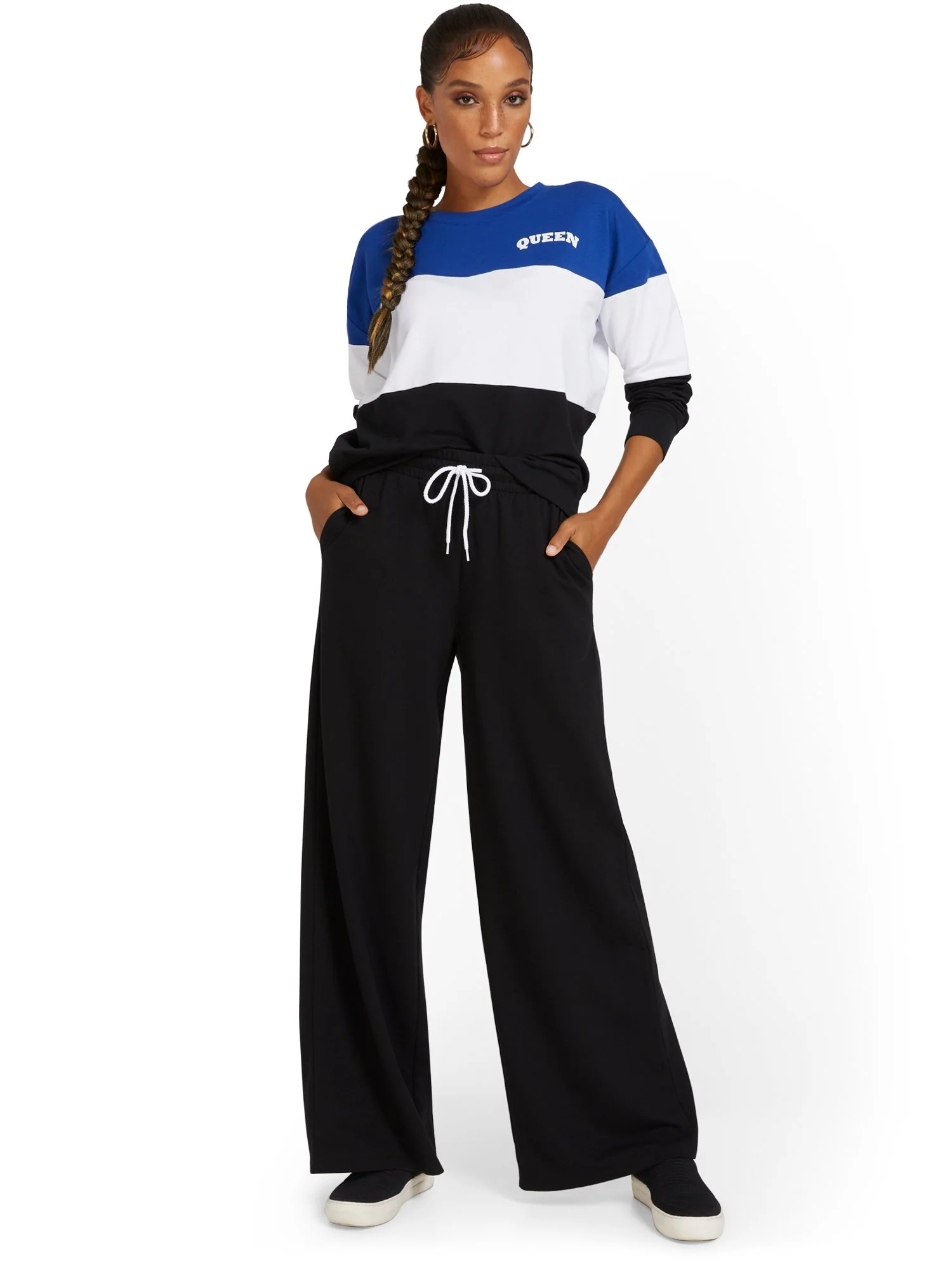 French Terry Wide-Leg Pant - Image 4