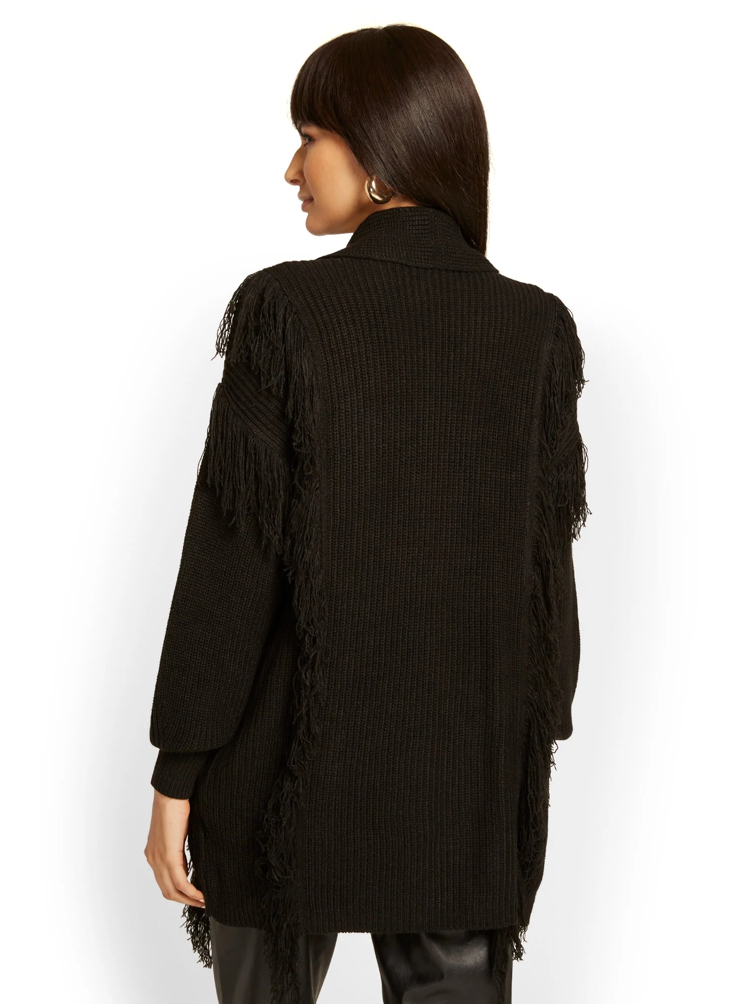 Fringe-Detail Cardigan - Image 3