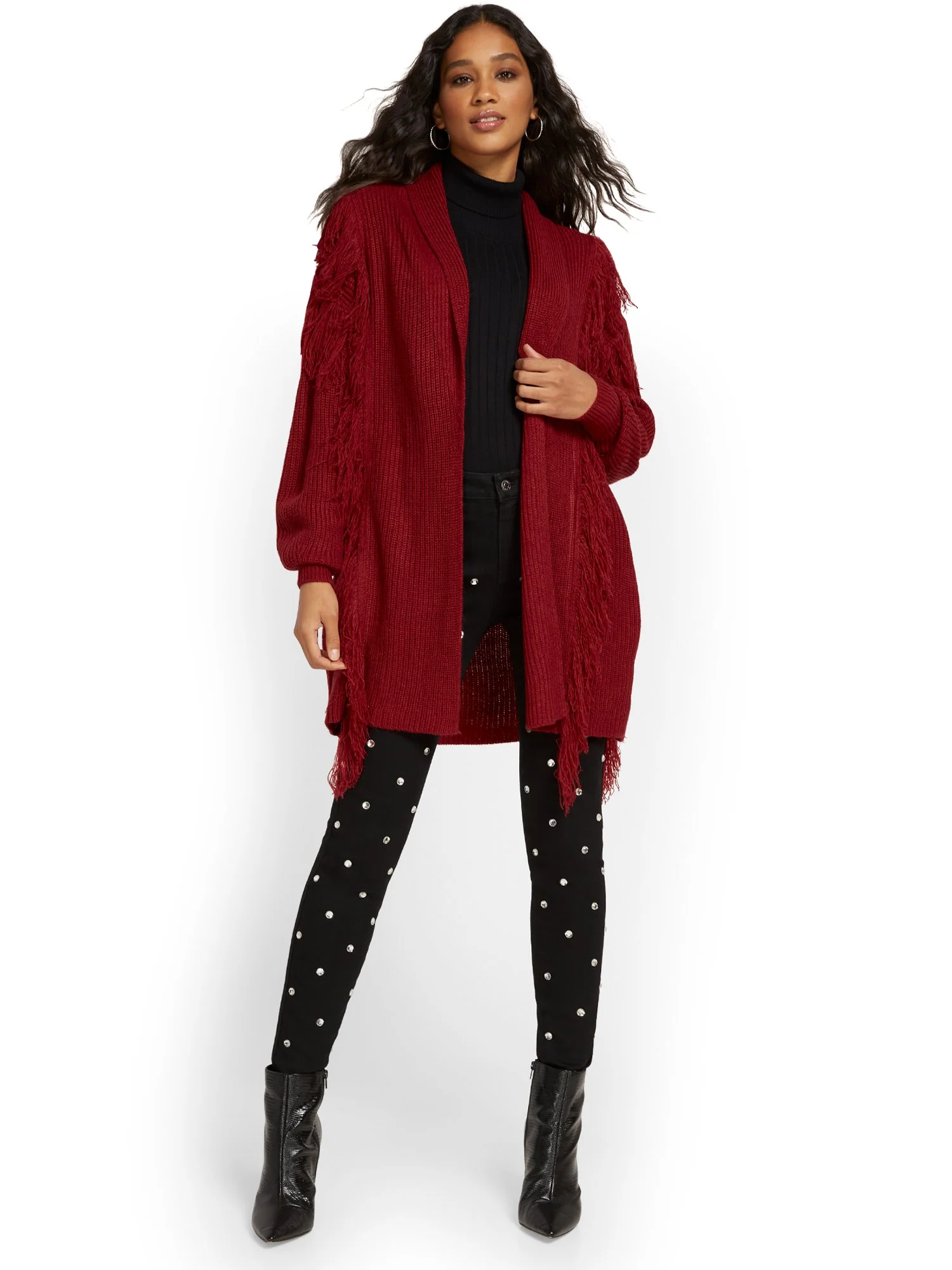 Fringe-Detail Cardigan - Image 5