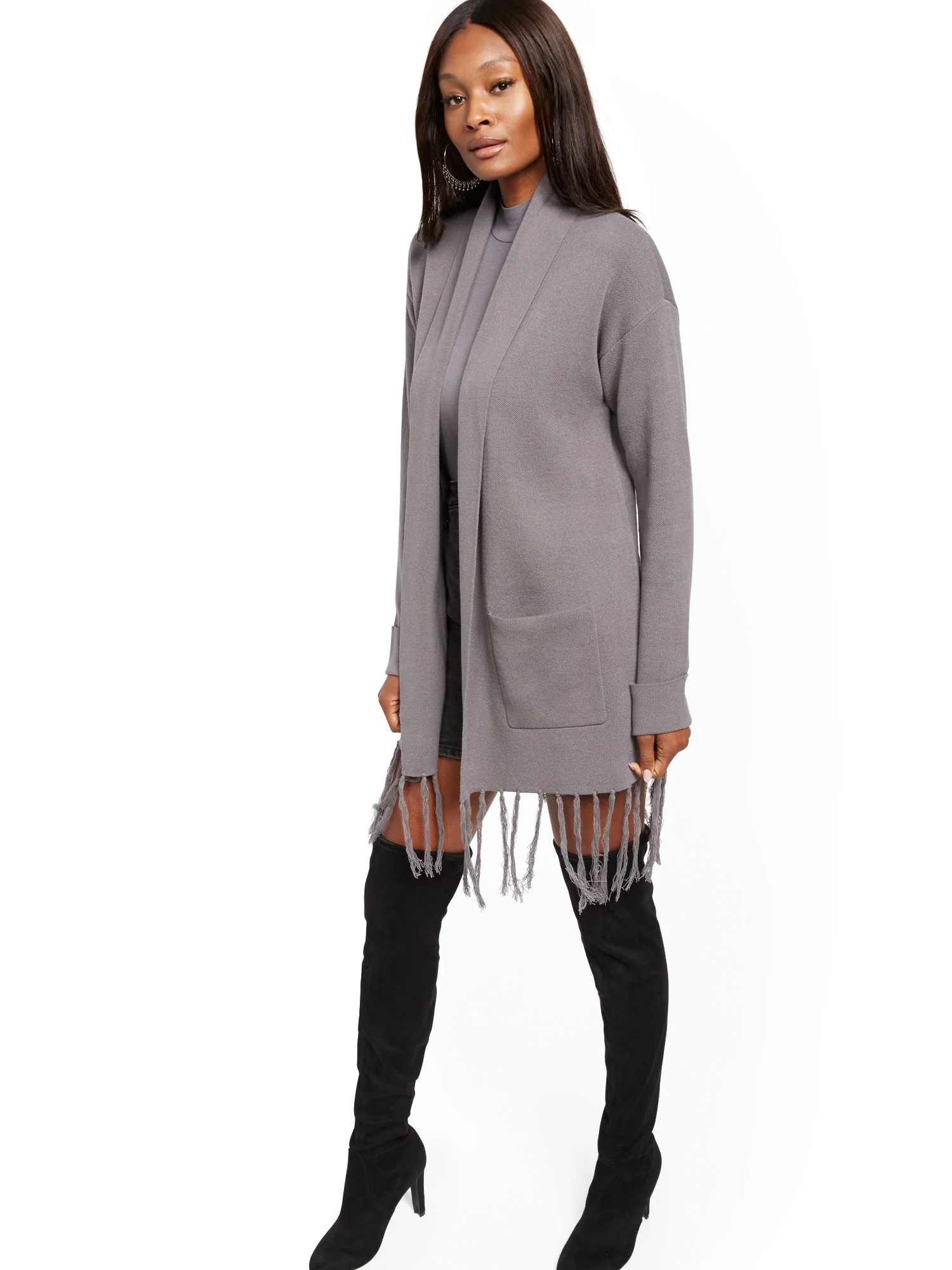 Fringe Duster Cardigan - Image 2
