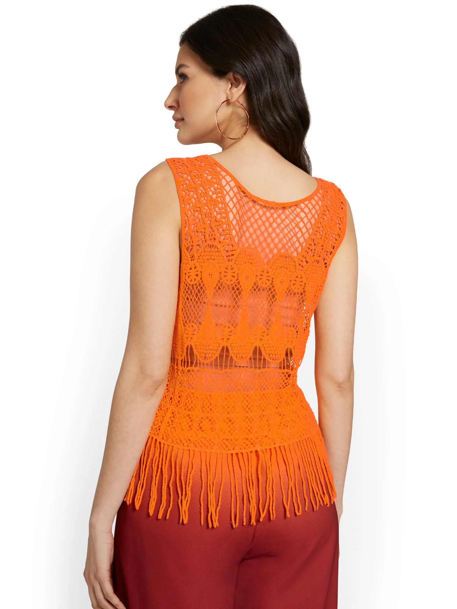 Fringed Crochet Top - Image 3