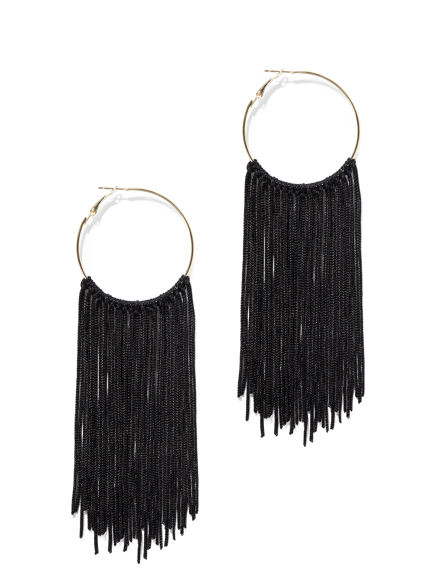 Fringed Hoop Earring