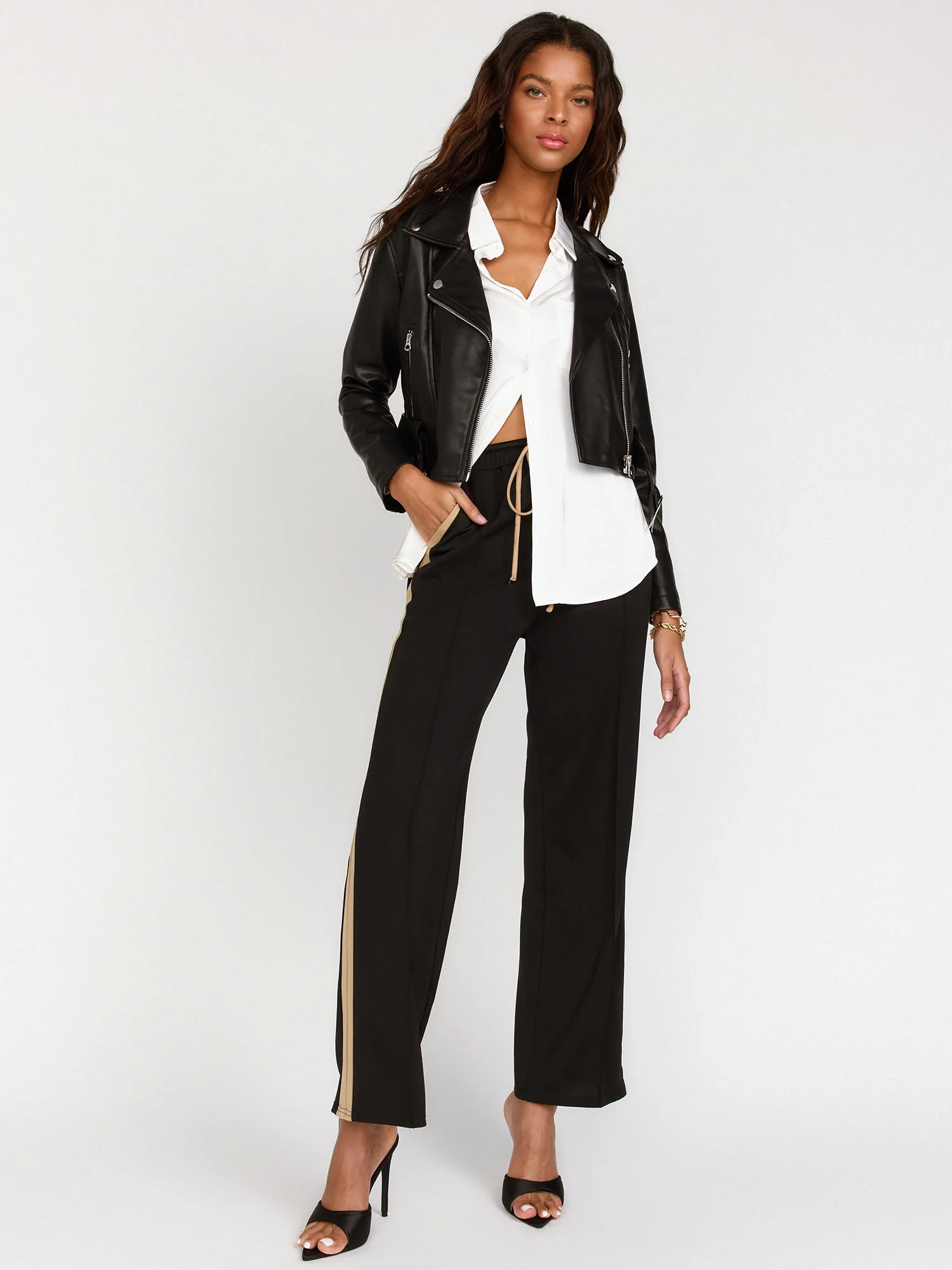 Front Seam Side Track Stripe Pant - Lena - Image 3