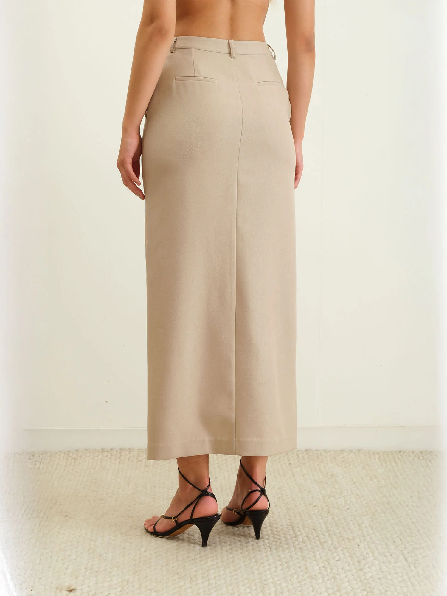 Front Slit High Waites Straight Skirt - Image 4