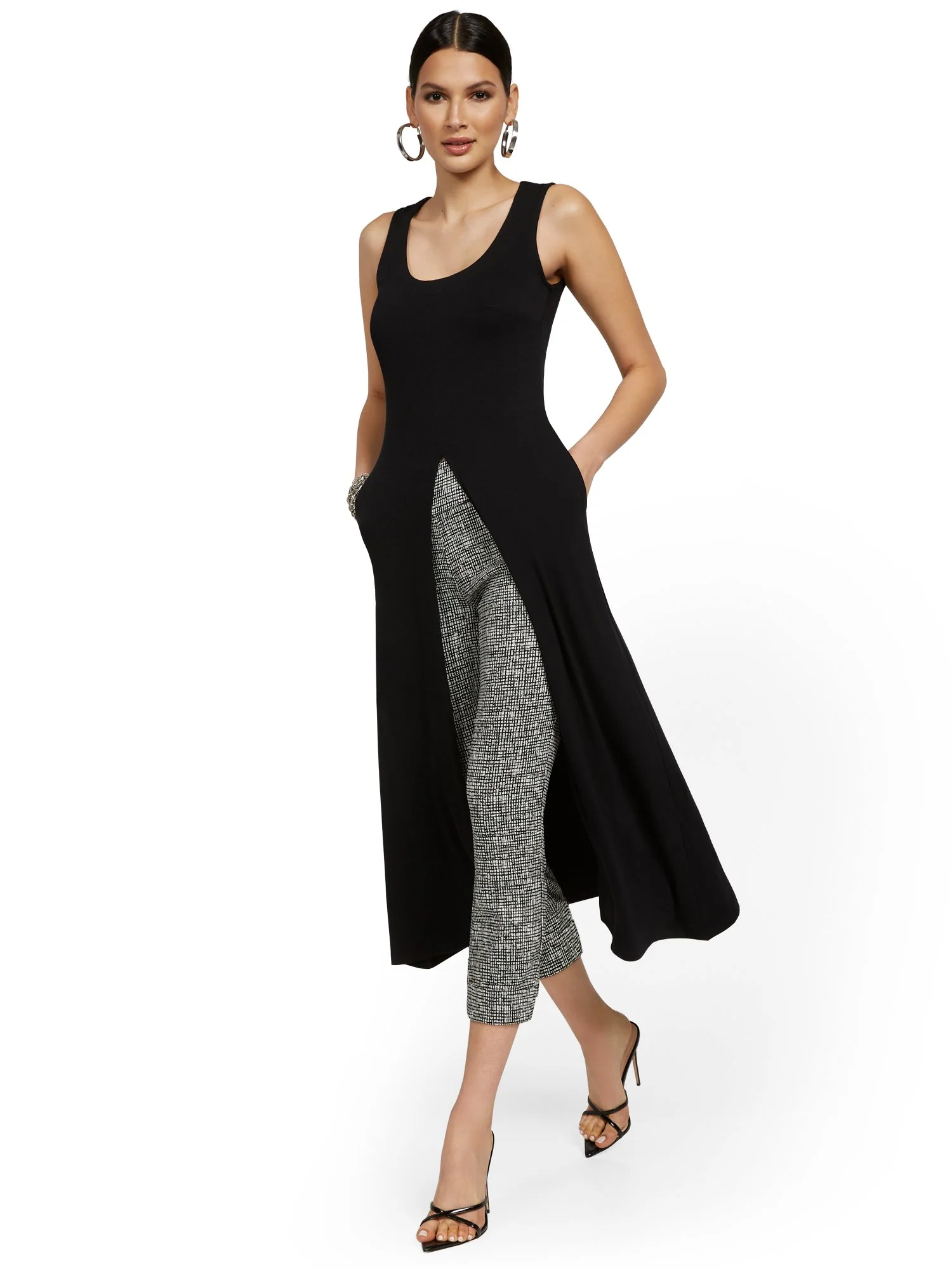 Front Slit Midi Tank