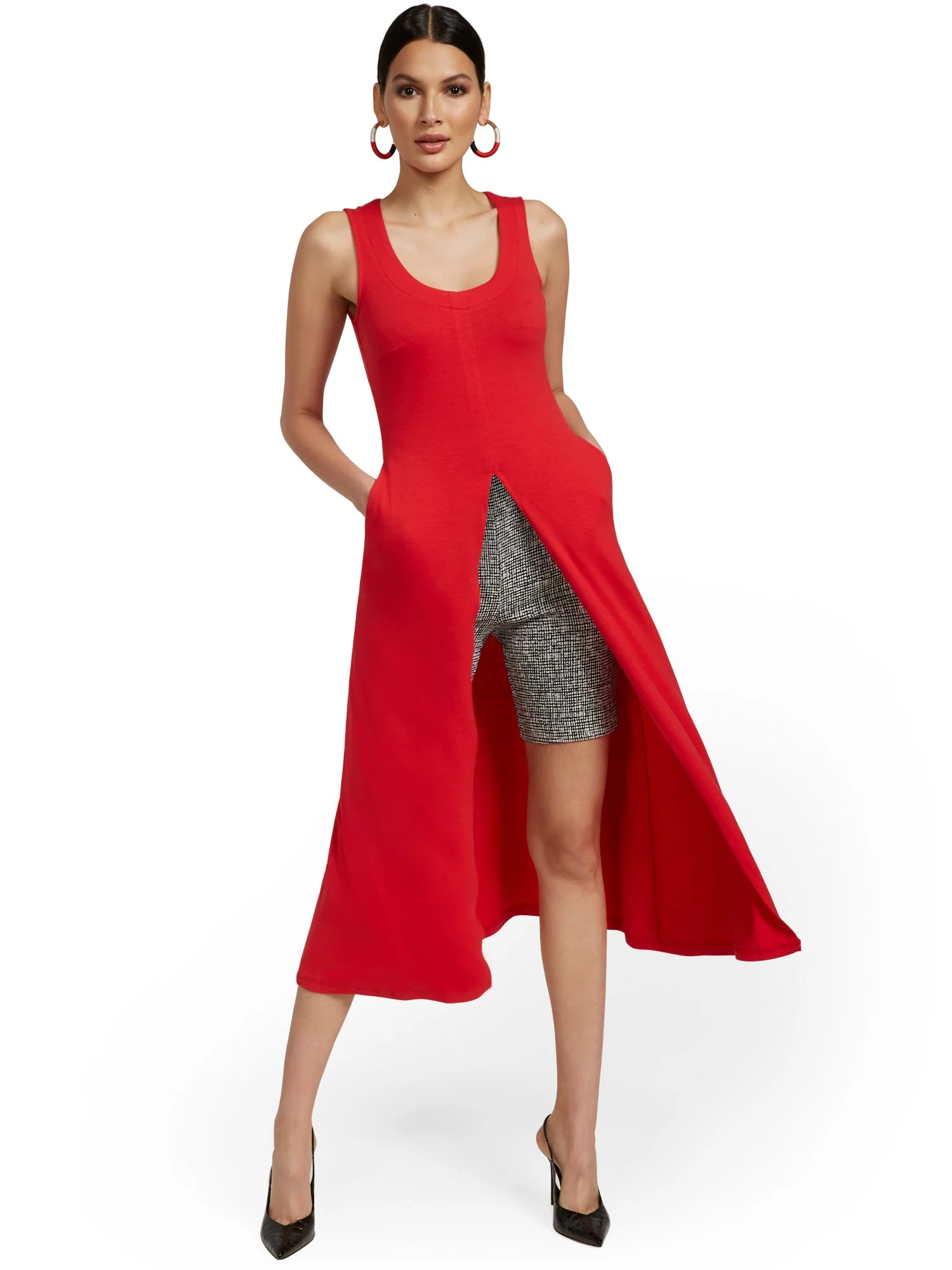Front Slit Midi Tank - Image 8