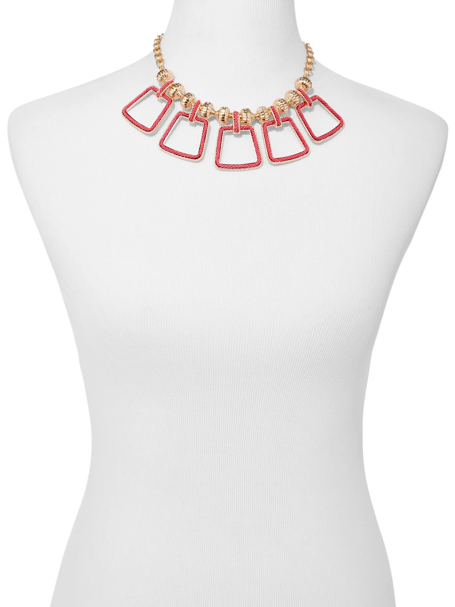 Geo Collar Statement Necklace - Image 2