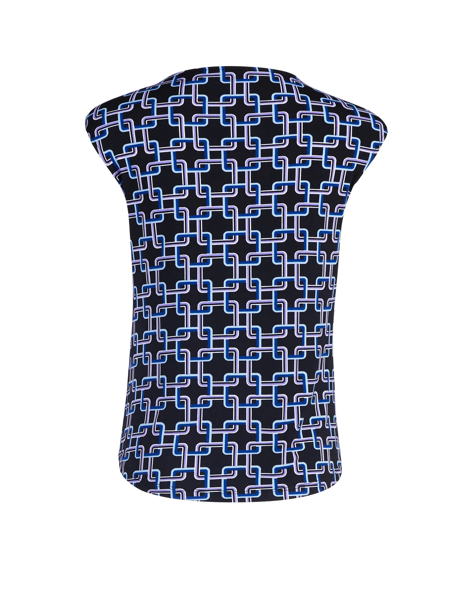 Geo-Print Bow-Accent Top - 7th Avenue - Image 3