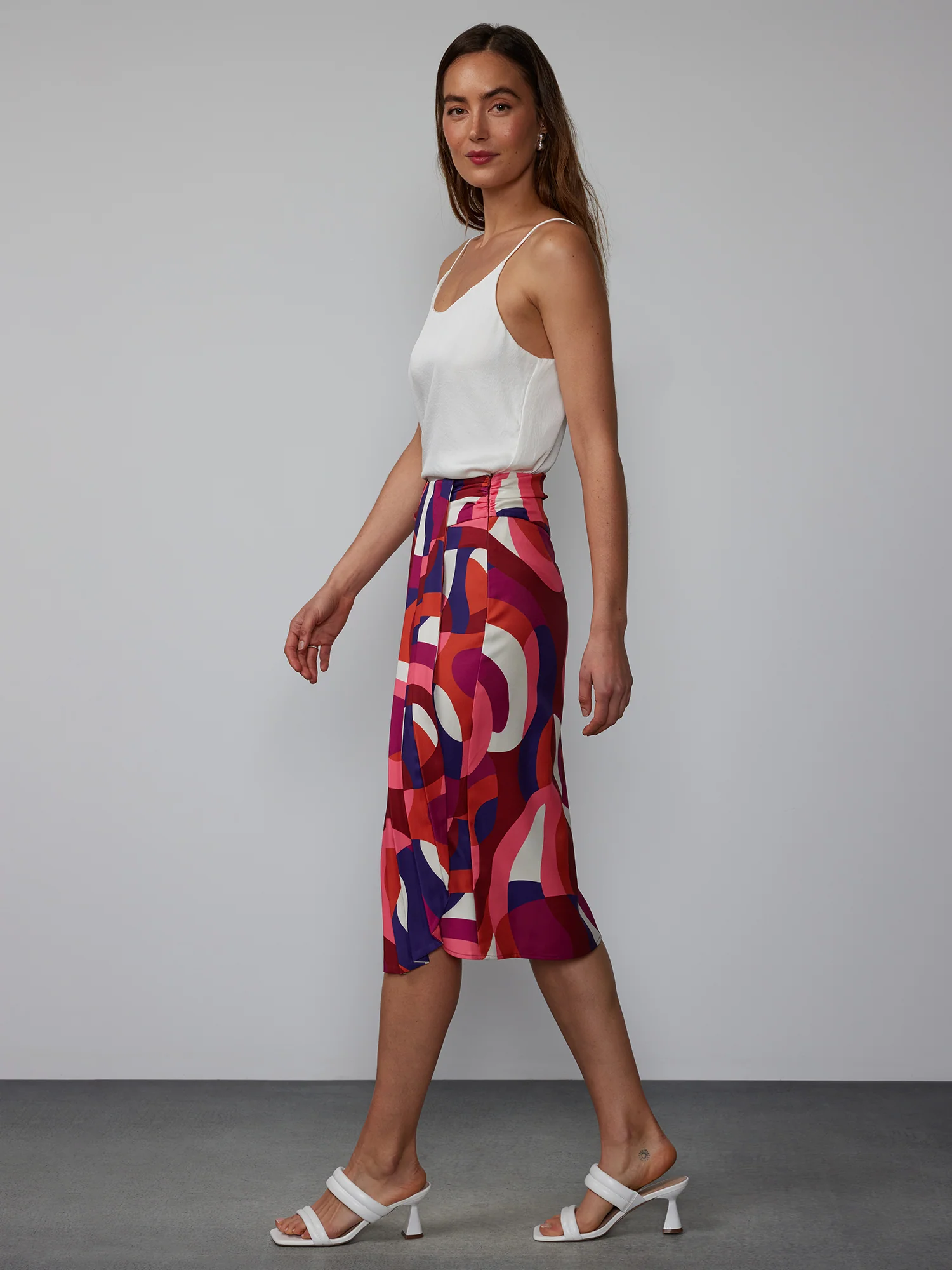 Geo Print Midi Skirt - Image 2