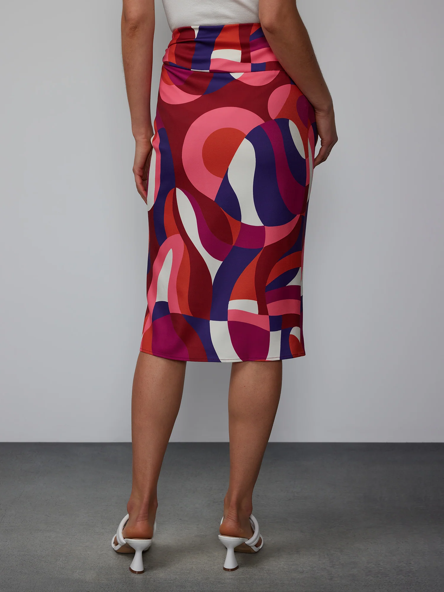 Geo Print Midi Skirt - Image 3