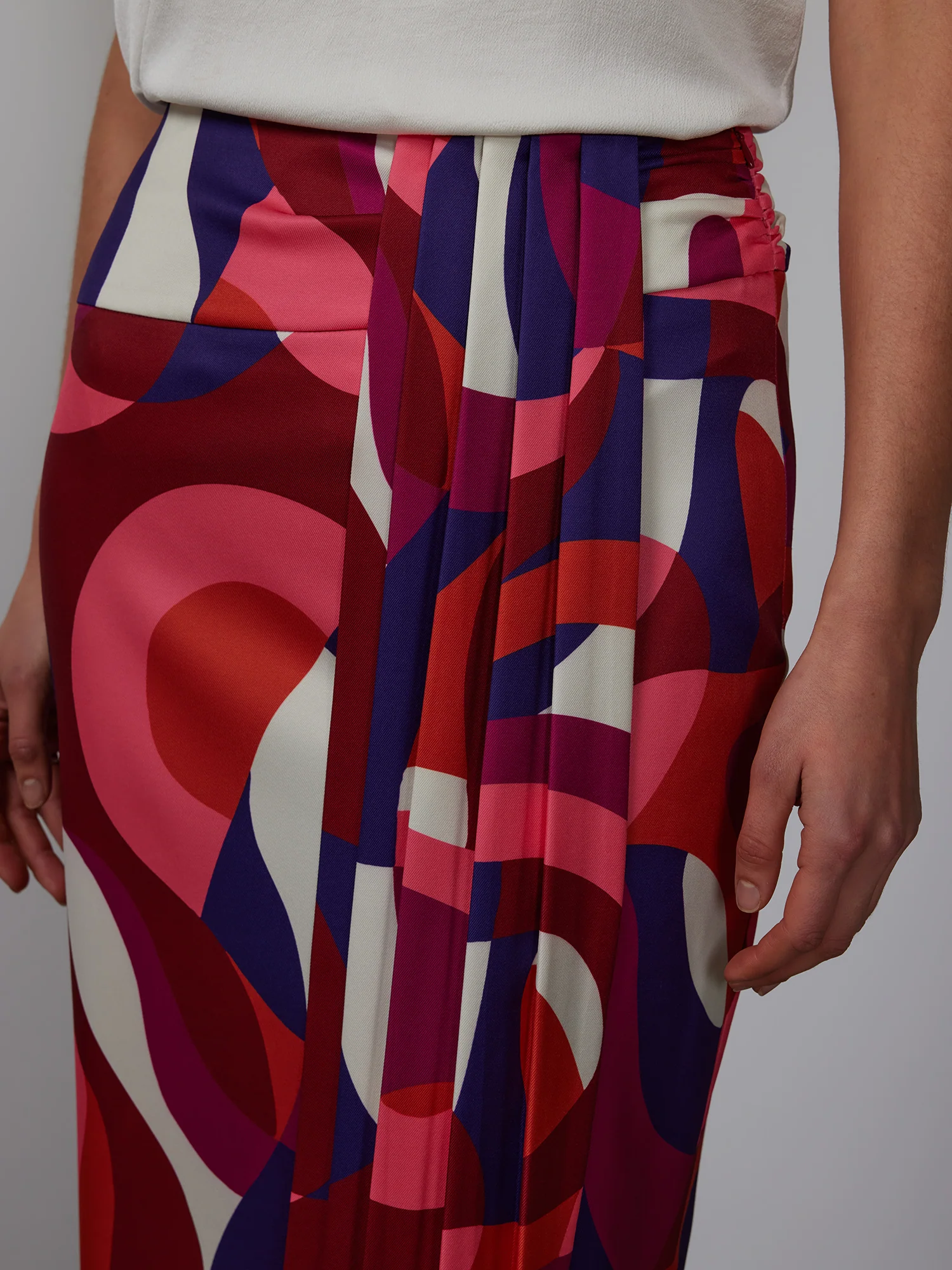 Geo Print Midi Skirt - Image 4