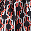 Geometric Link-Print Halterneck Asymmetric Maxi Blouse - Image 4