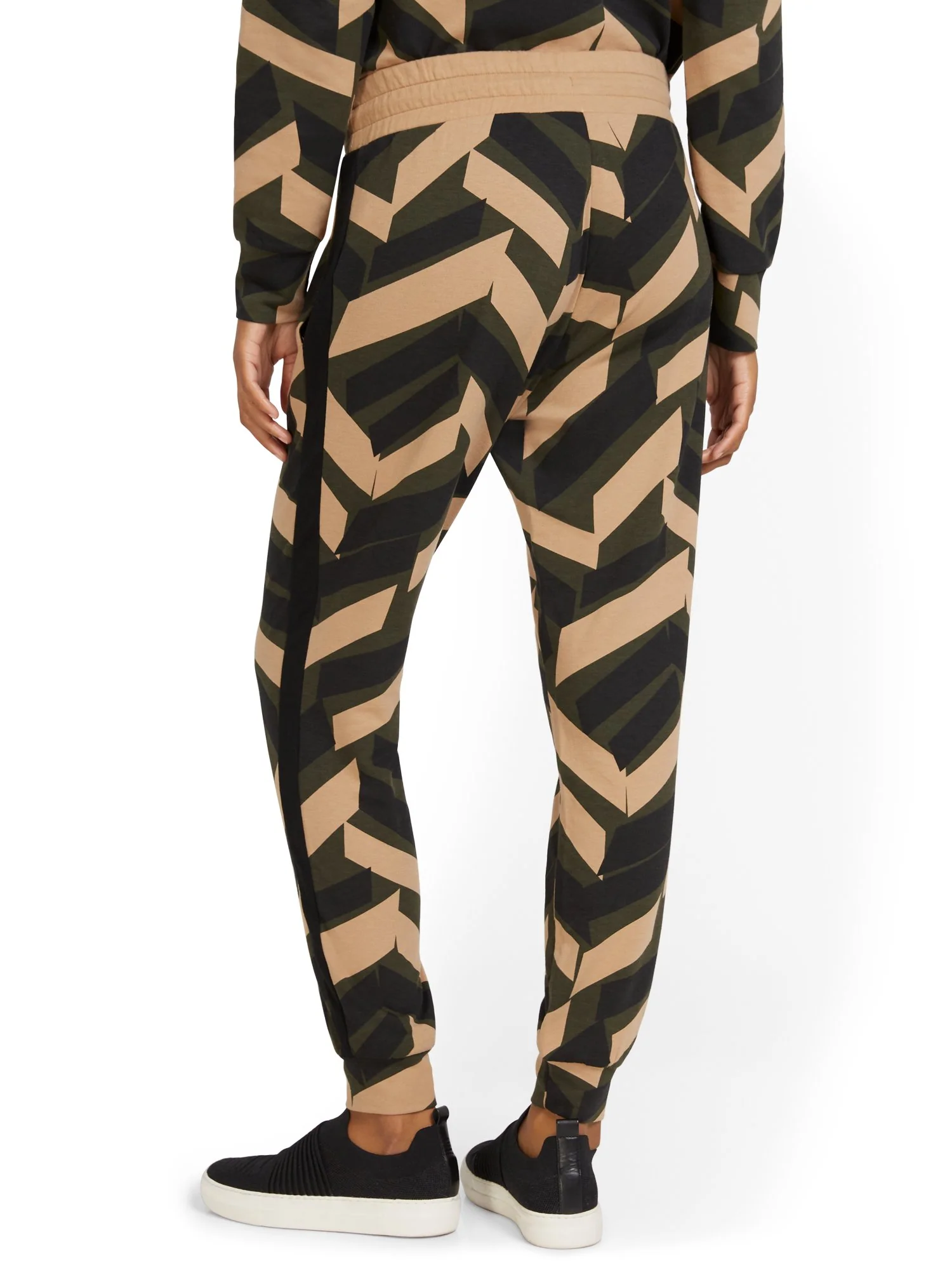 Geometric-Print French Terry Jogger Pant - Image 3